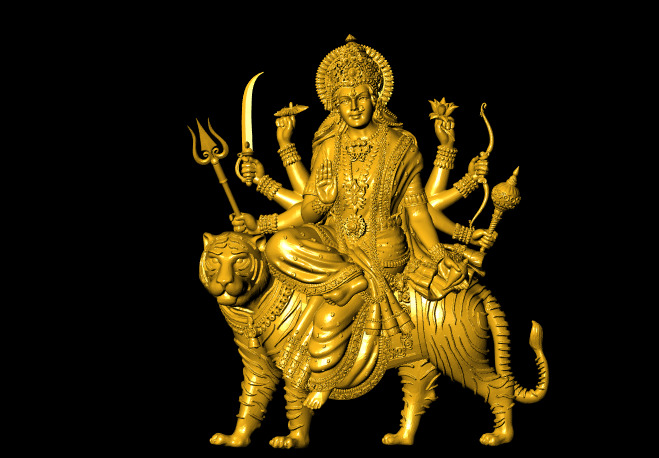 Hindu God Sculptures and Pendant Combo Set Collection 3D print model_20