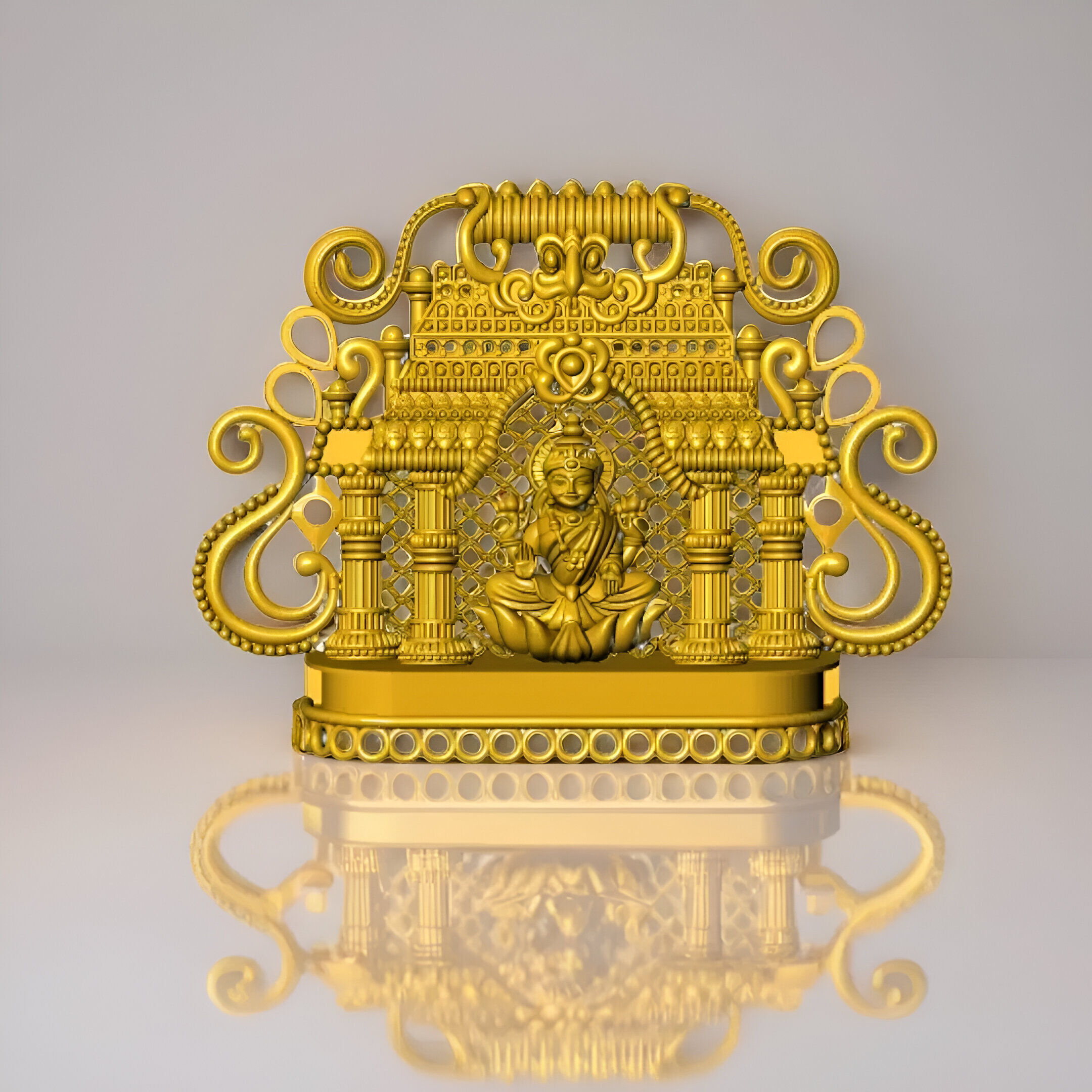 Hindu God Sculptures and Pendant Combo Set Collection 3D print model_3