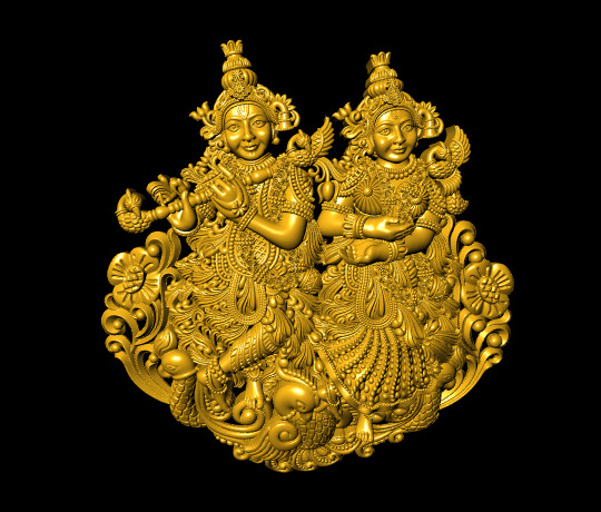 Hindu God Sculptures and Pendant Combo Set Collection 3D print model_49