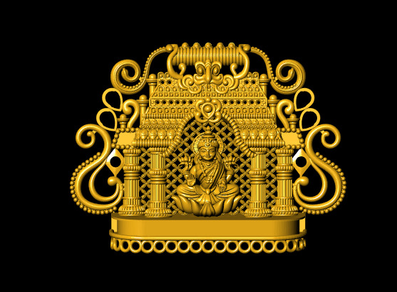 Hindu God Sculptures and Pendant Combo Set Collection 3D print model_44