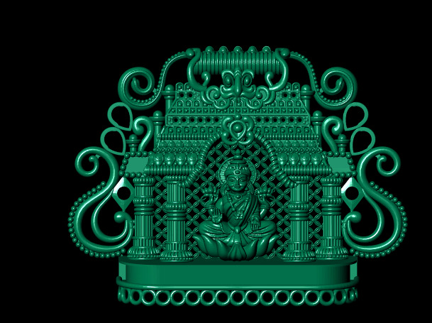 Hindu God Sculptures and Pendant Combo Set Collection 3D print model_38