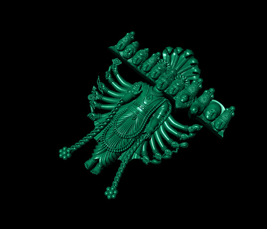 Hindu God Sculptures and Pendant Combo Set Collection 3D print model_15