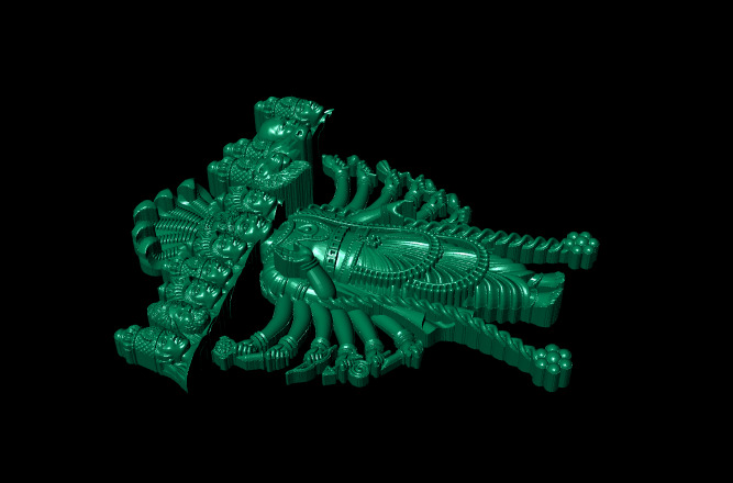 Hindu God Sculptures and Pendant Combo Set Collection 3D print model_13