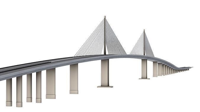 Sunshine Skyway Bridge 3D model