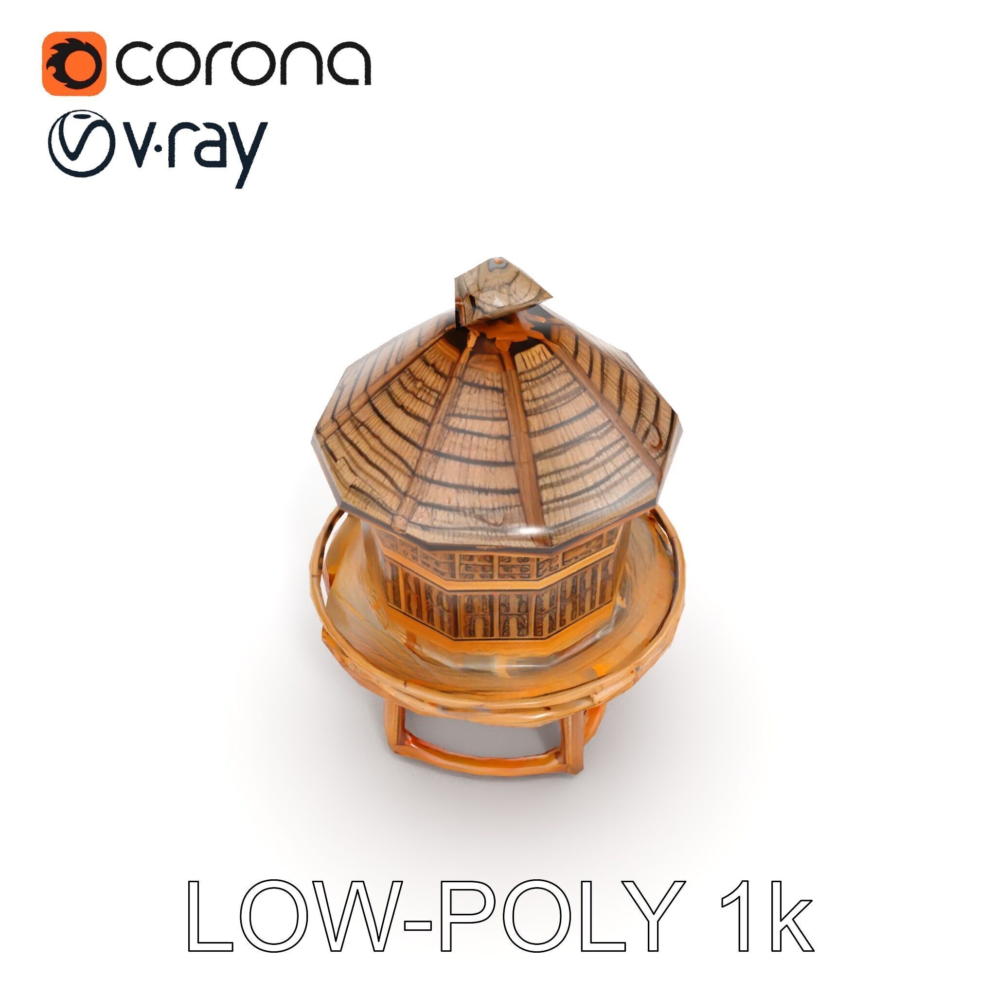 Medieval Watchtower Model Pack Low-poly 3D model_12