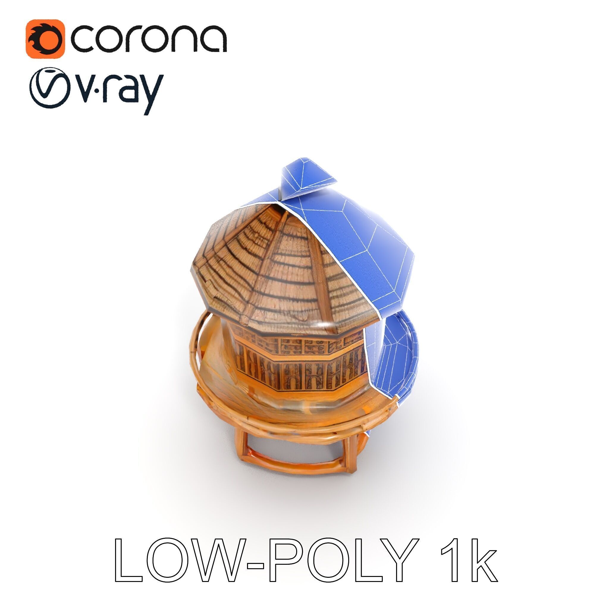 Medieval Watchtower Model Pack Low-poly 3D model_23