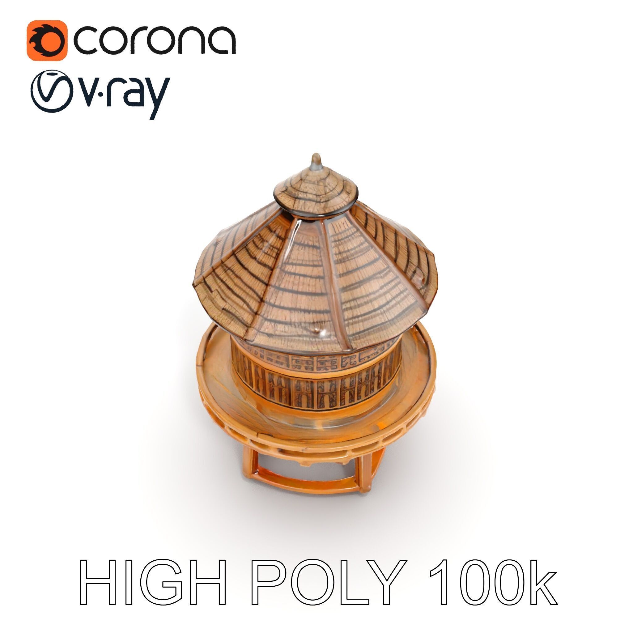 Medieval Watchtower Model Pack Low-poly 3D model_13