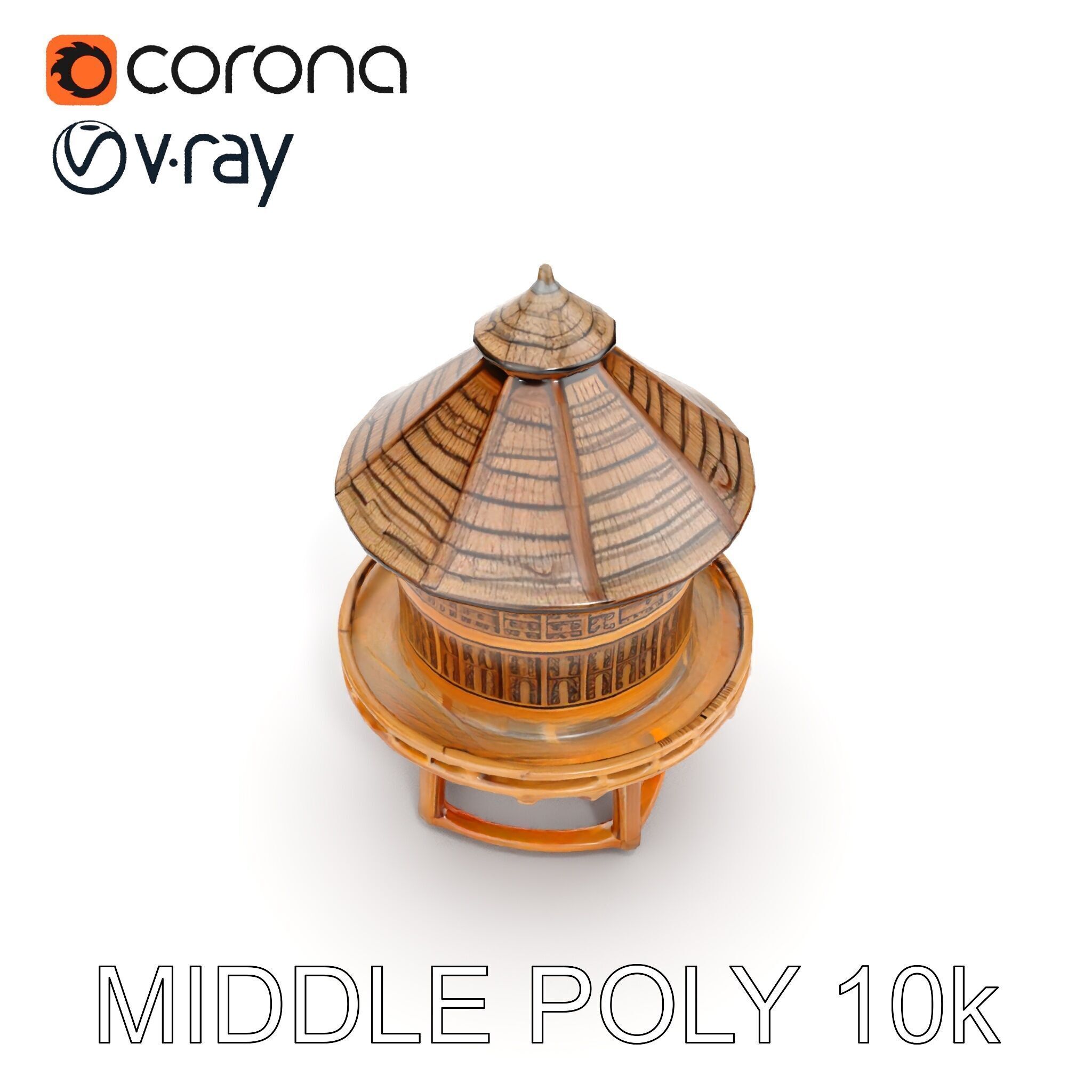 Medieval Watchtower Model Pack Low-poly 3D model_17