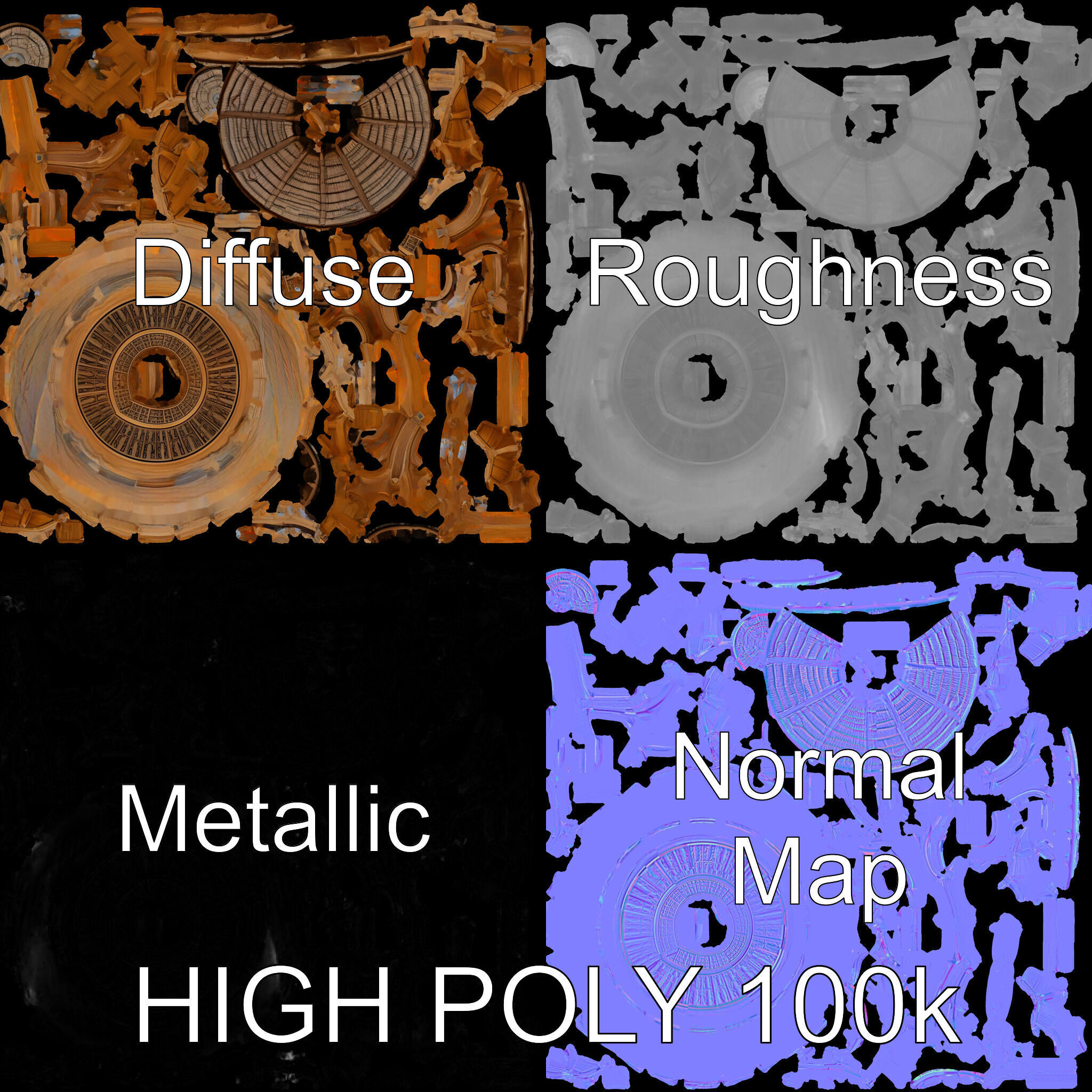 Medieval Watchtower Model Pack Low-poly 3D model_3