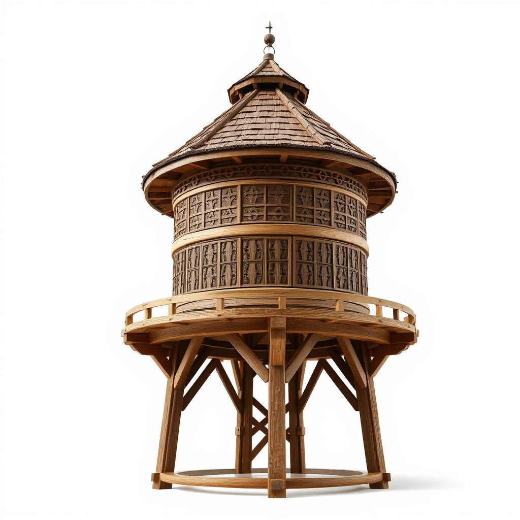 Medieval Watchtower Model Pack Low-poly 3D model_2