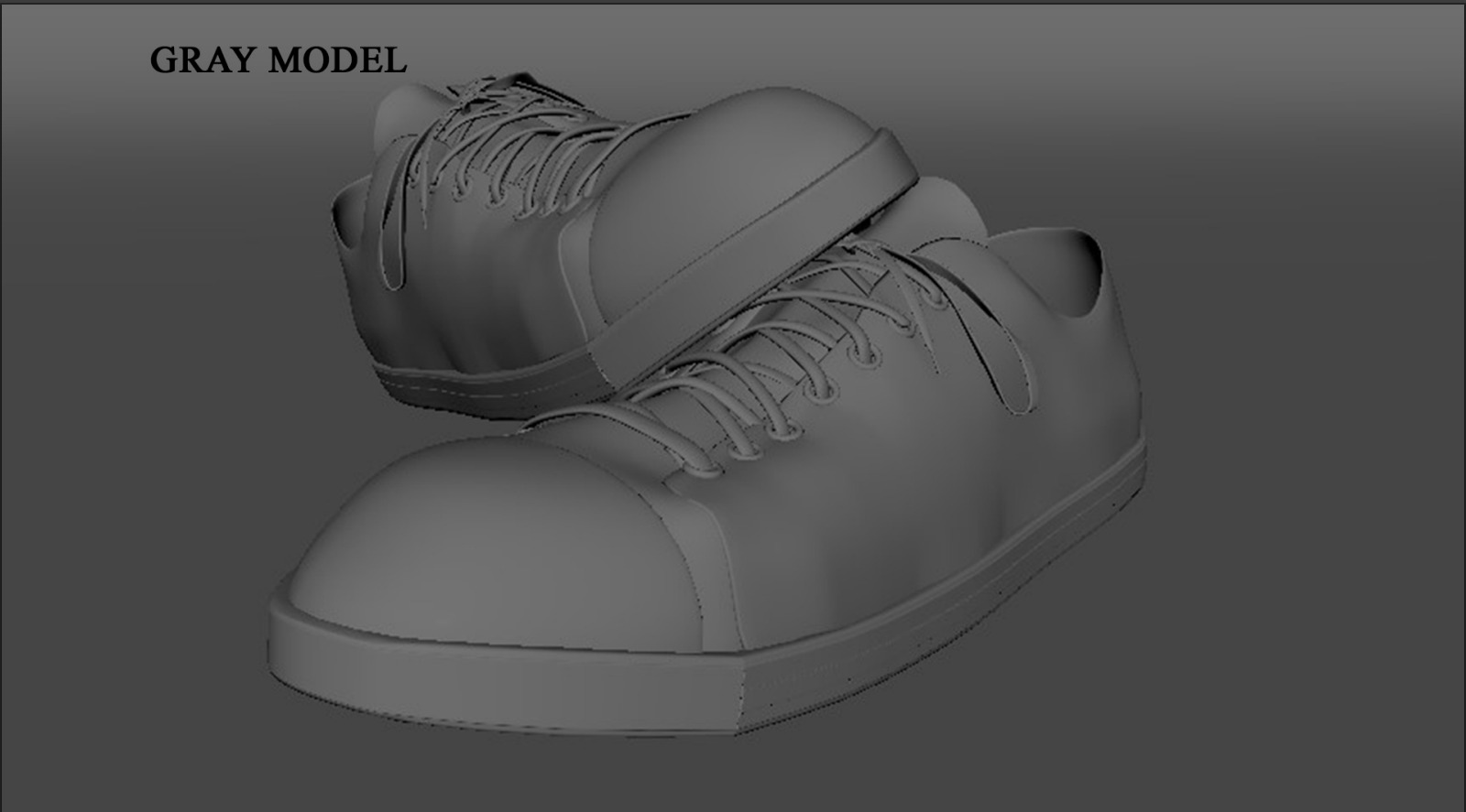 Realistic 3D Canvas Sneakers  Low-poly 3D model_3
