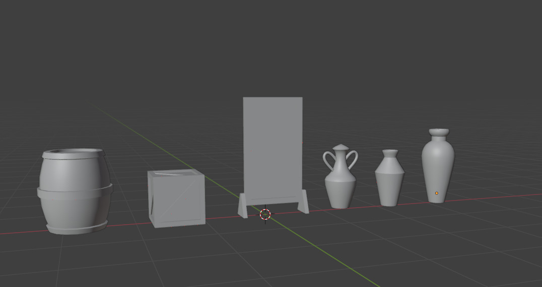 Generic assets pack Low-poly 3D model_8