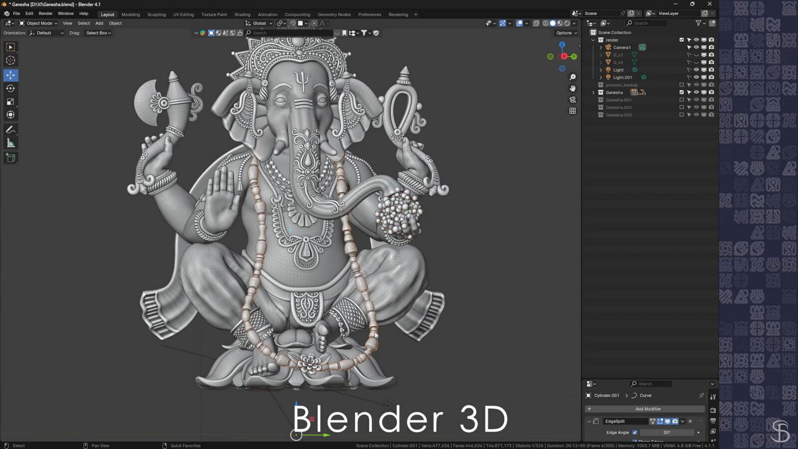 Ganesha 3D model_3