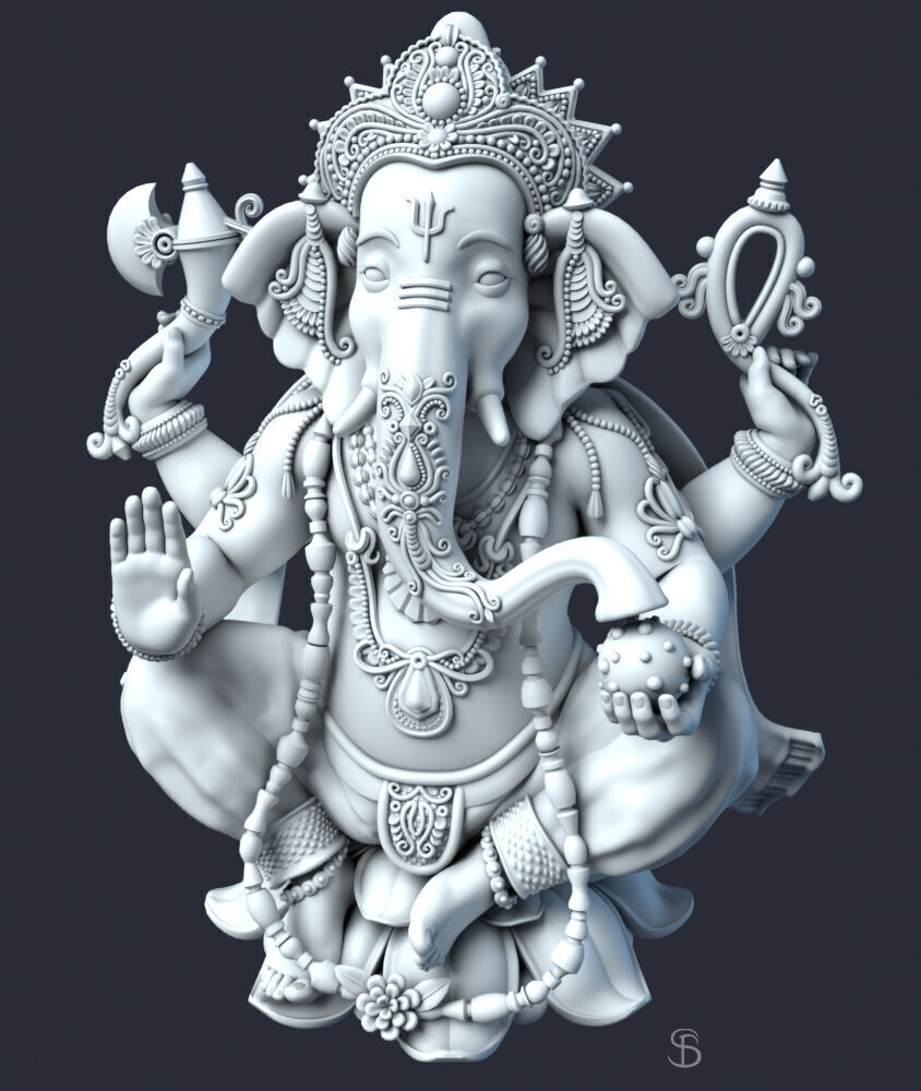 Ganesha 3D model_2
