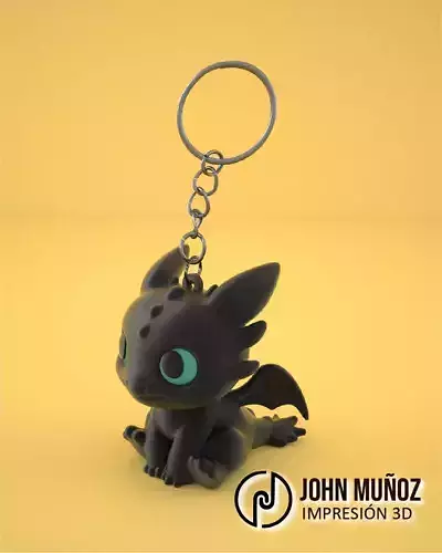 Baby Toothless Articulated Version and Keychain