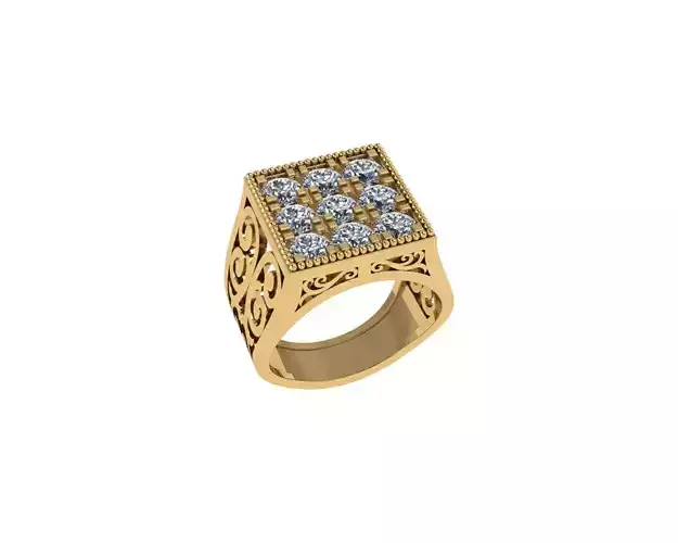 Men Rings 3D print model