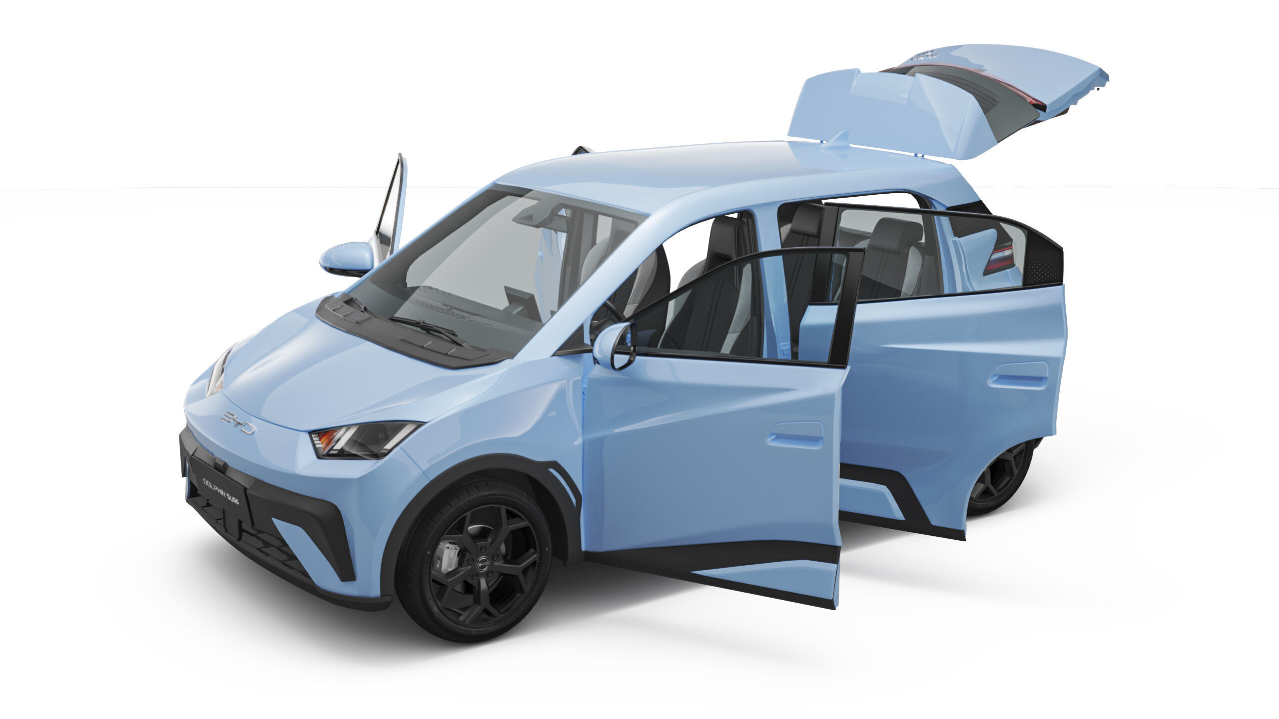 2025 BYD Dolphin Surf Atto1 with Interior 3D model_8