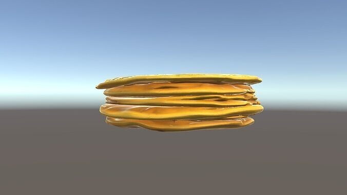 Pancake Stack D Model Pack Low-poly 3D model 5