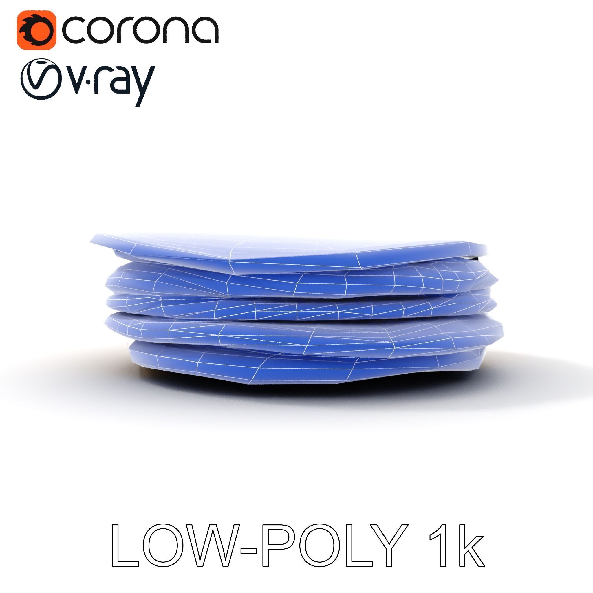 Pancake Stack D Model Pack Low-poly 3D model_25