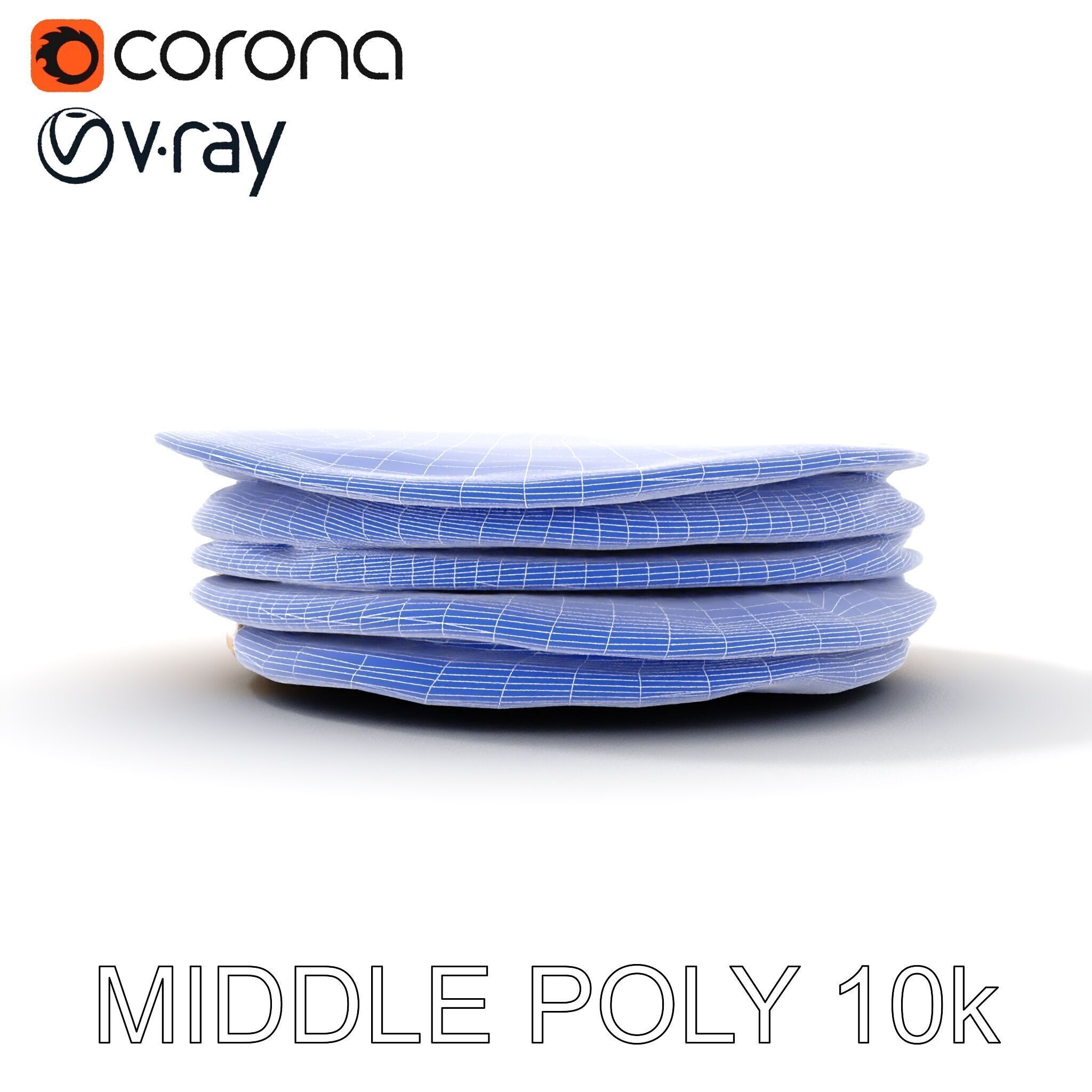 Pancake Stack D Model Pack Low-poly 3D model_30