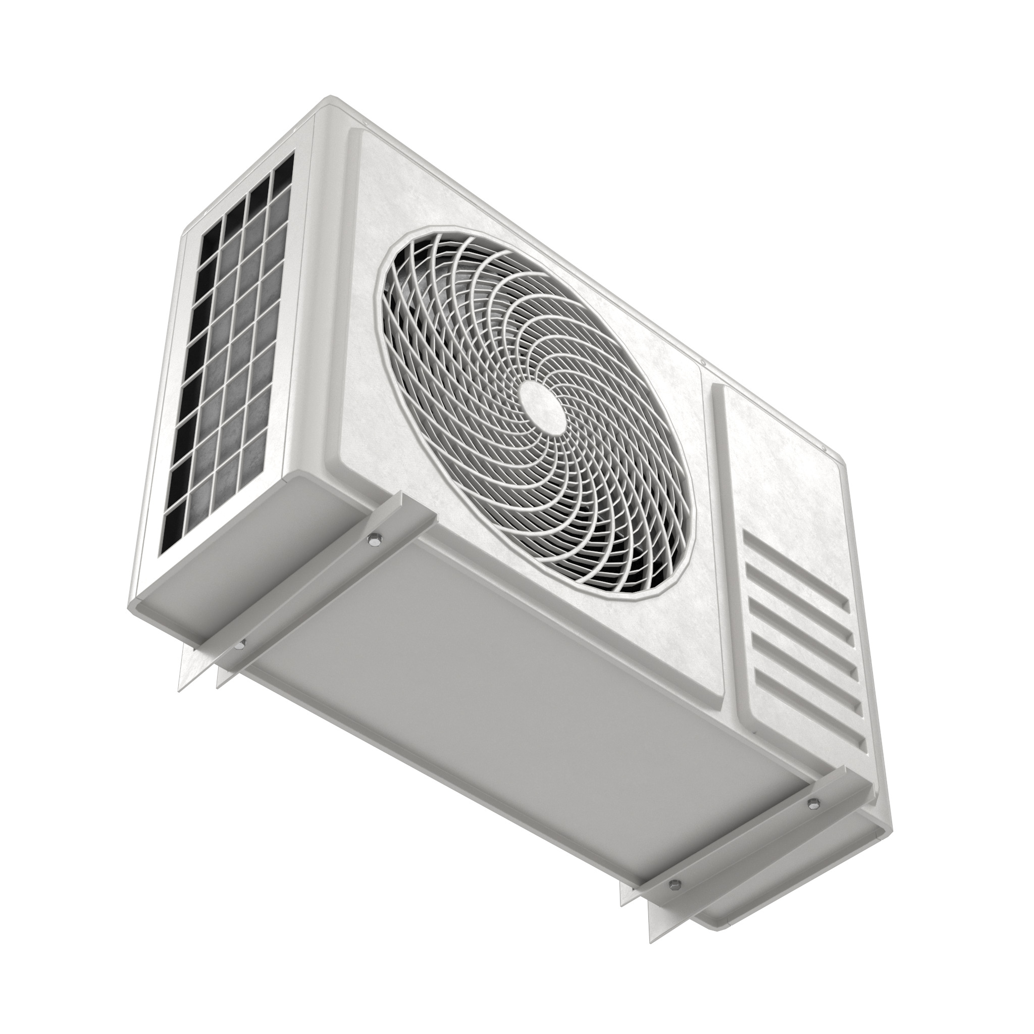 Low Poly PBR Air Conditioner Low-poly 3D model_2