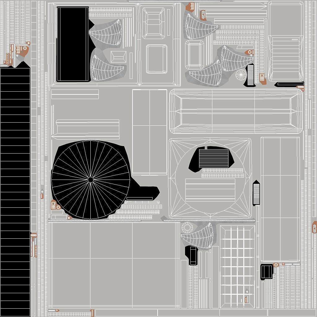 Low Poly PBR Air Conditioner Low-poly 3D model_7