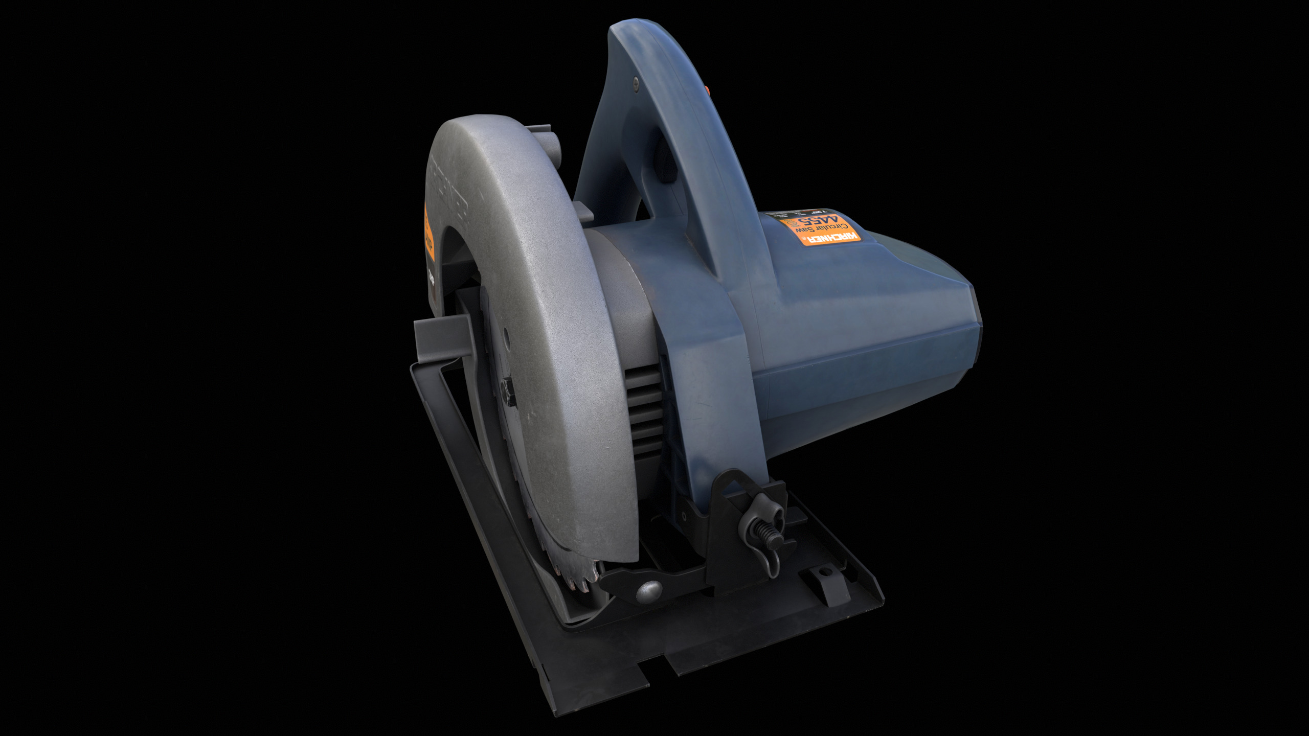 Circular Saw Machine PBR 3D model_9
