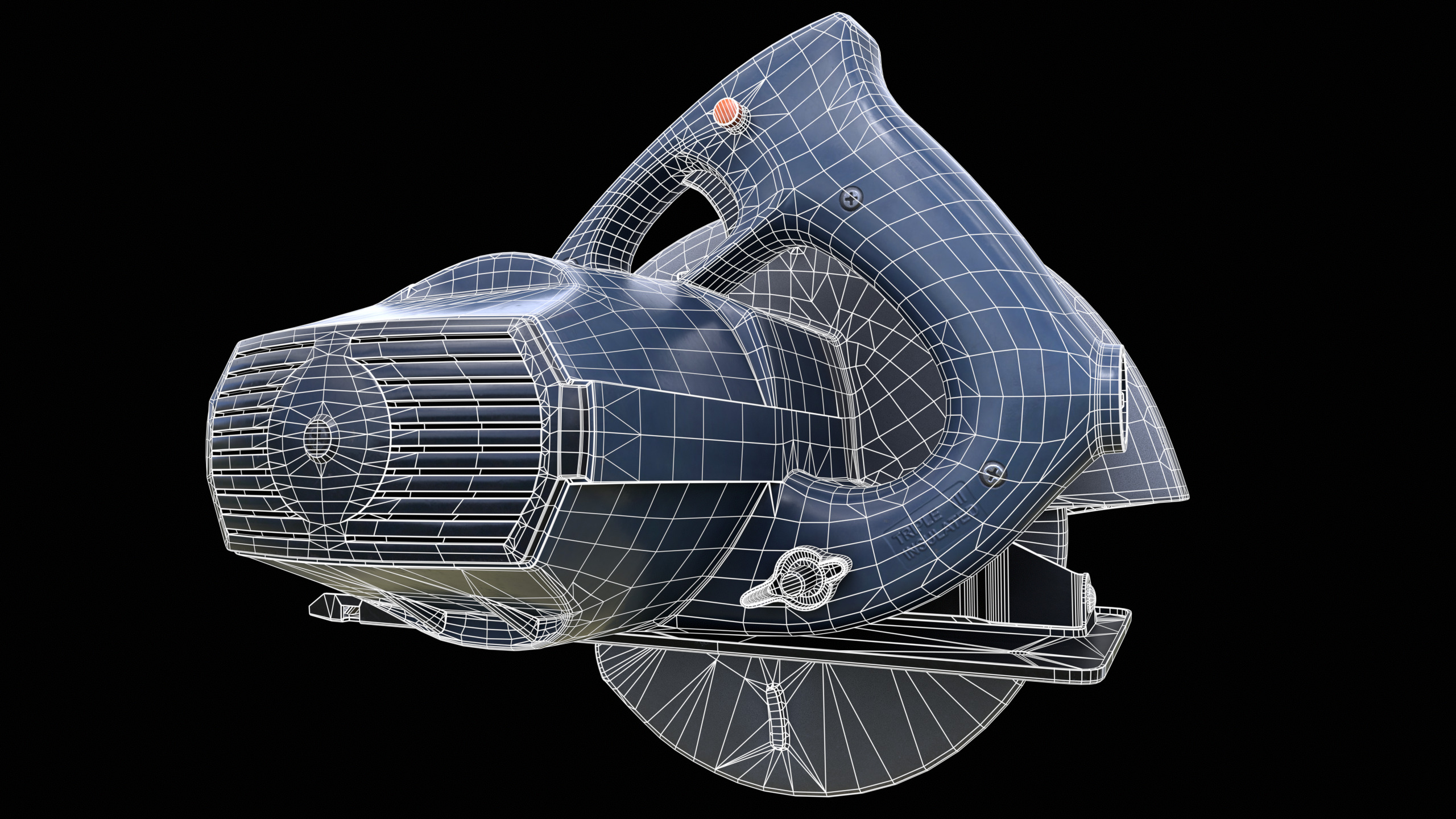 Circular Saw Machine PBR 3D model_19