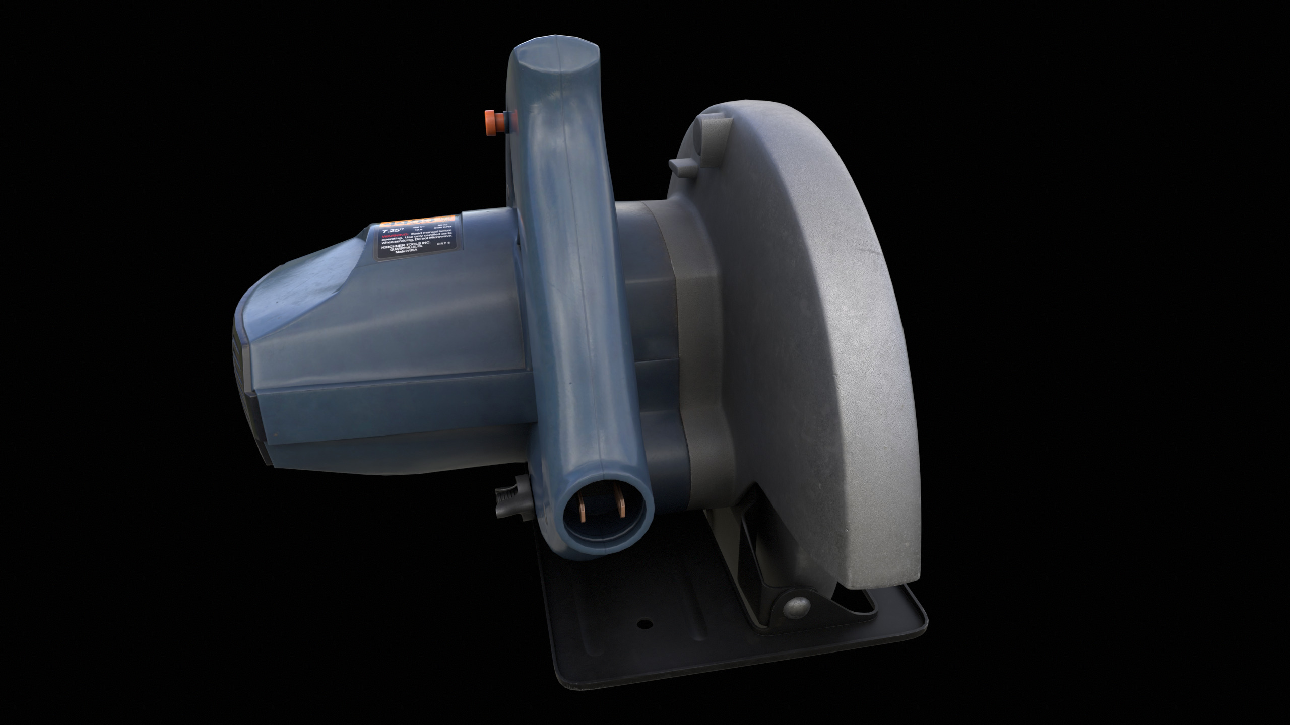 Circular Saw Machine PBR 3D model_7