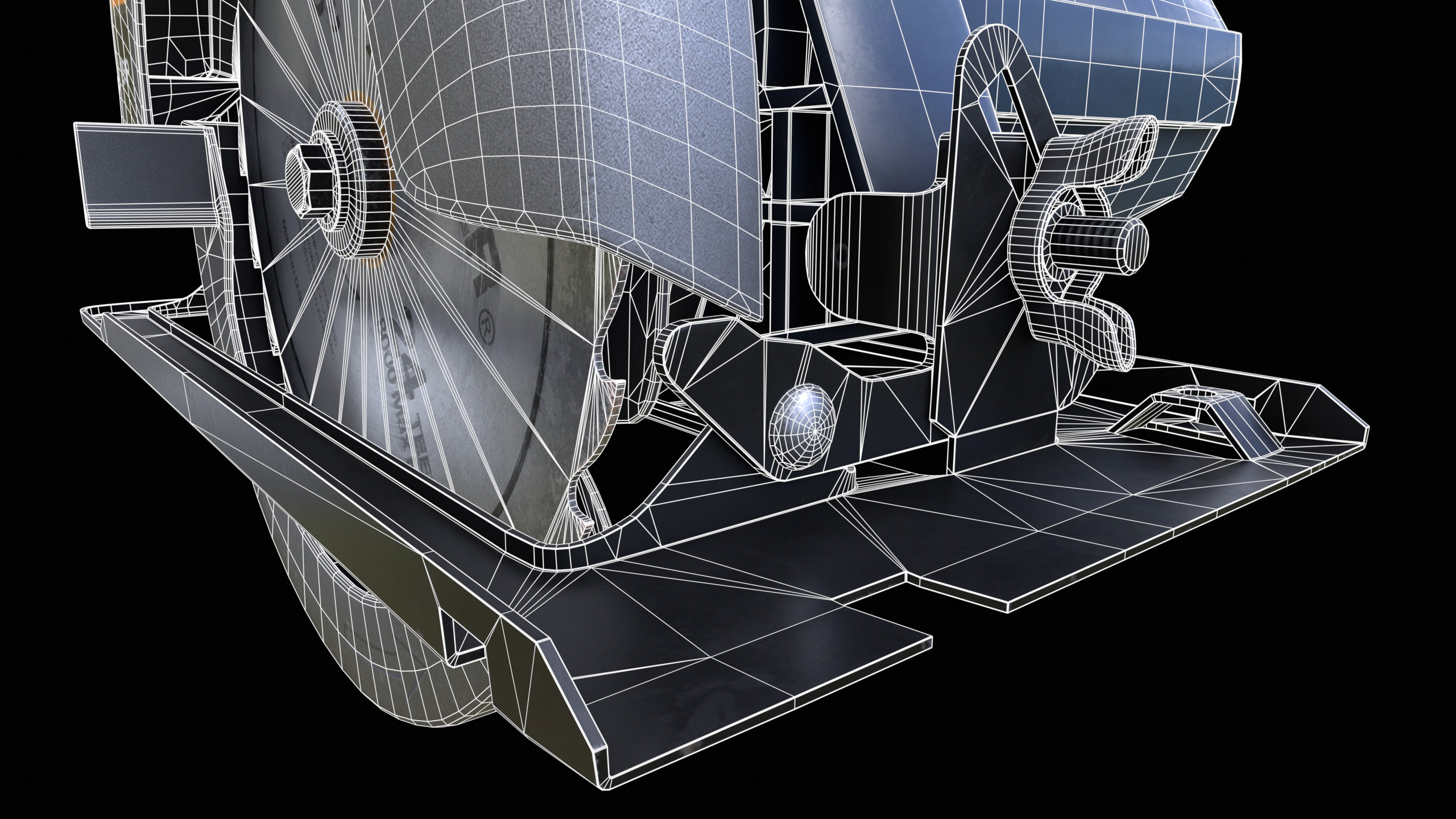 Circular Saw Machine PBR 3D model_18