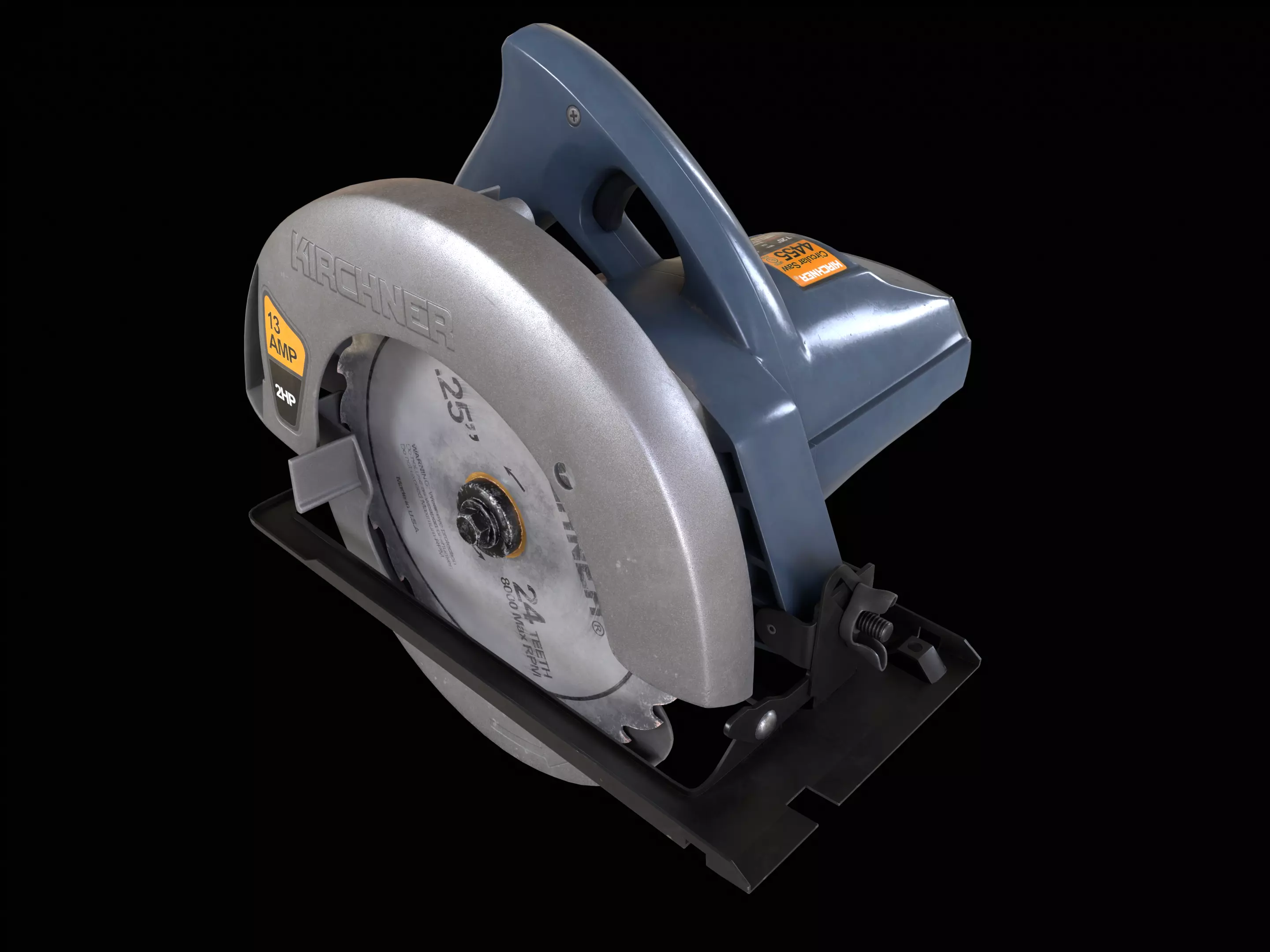 Circular Saw Machine PBR 3D model_0