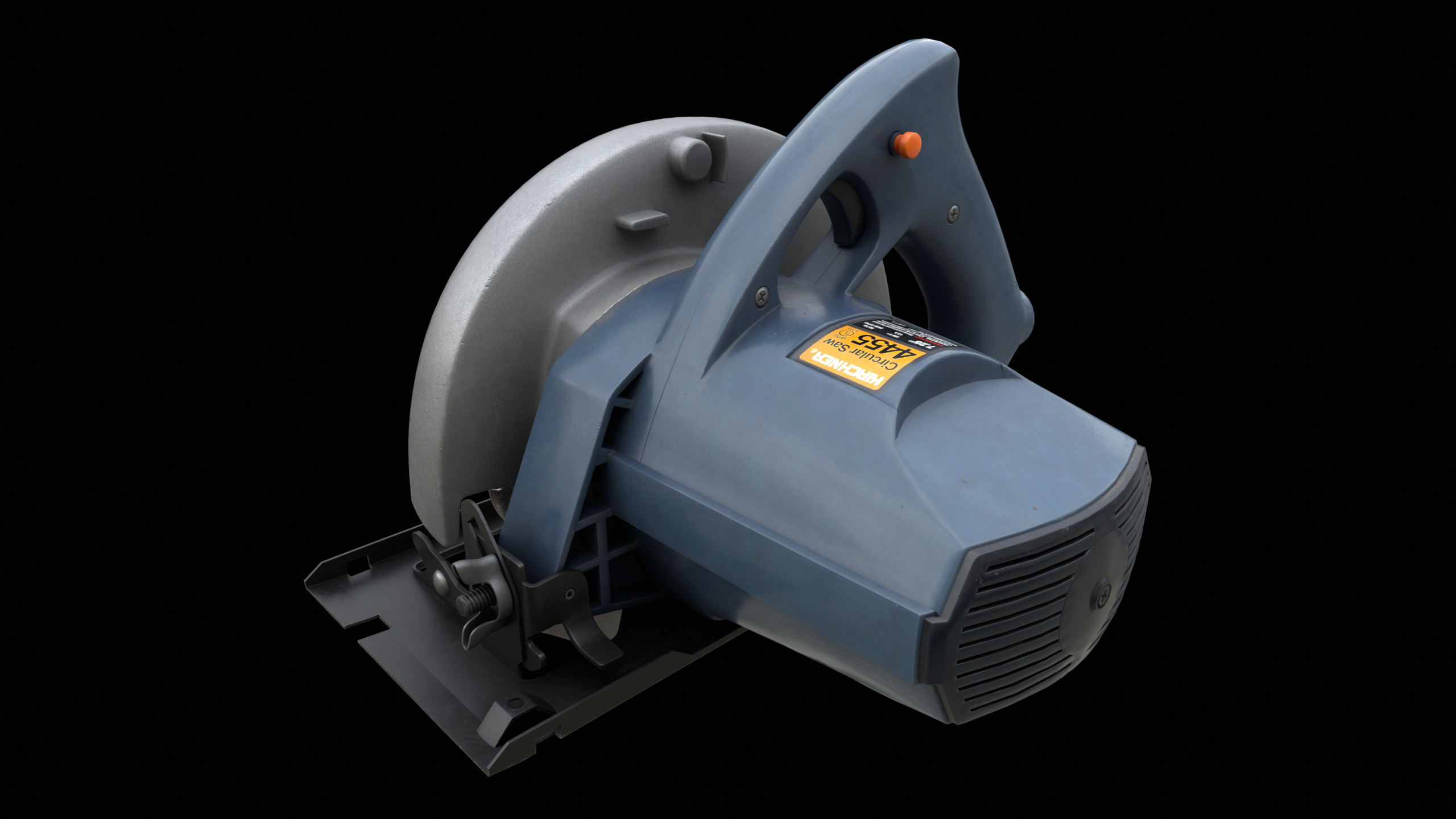 Circular Saw Machine PBR 3D model_5