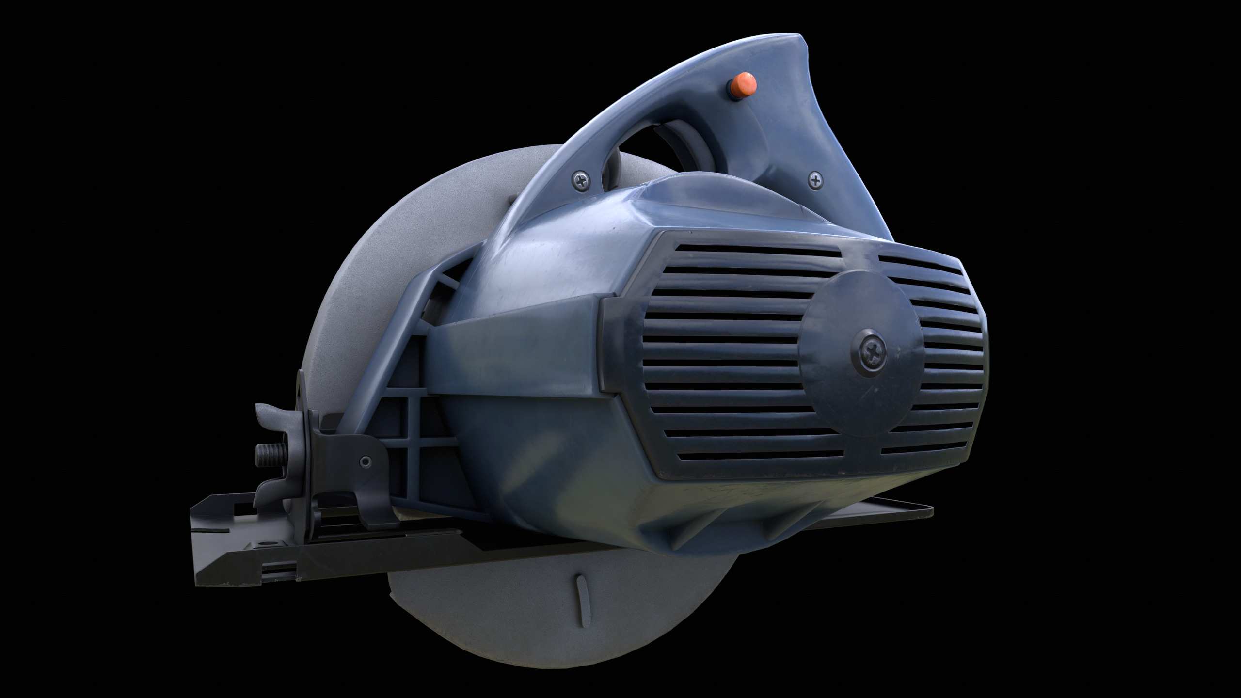 Circular Saw Machine PBR 3D model_11