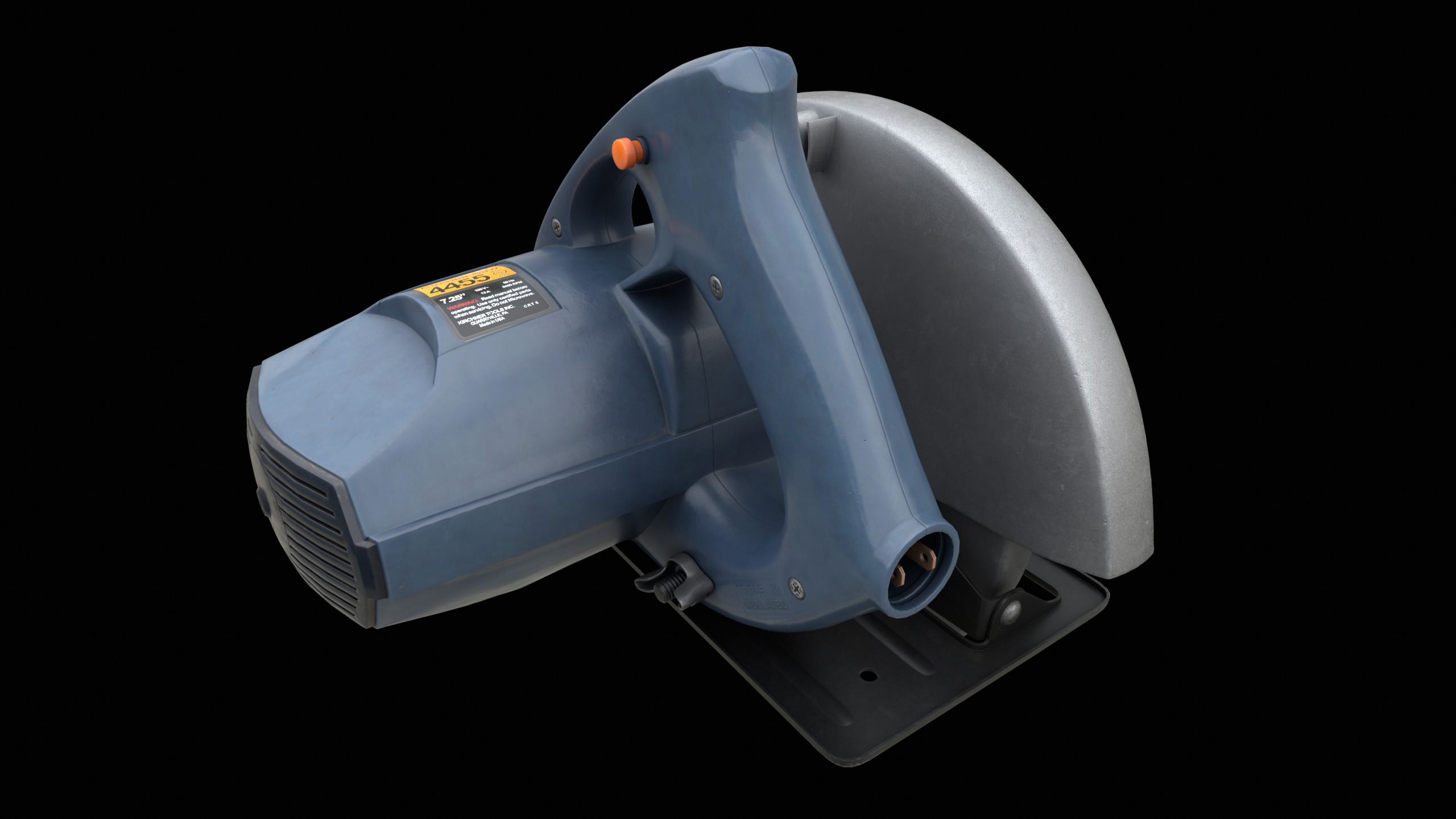 Circular Saw Machine PBR 3D model_4