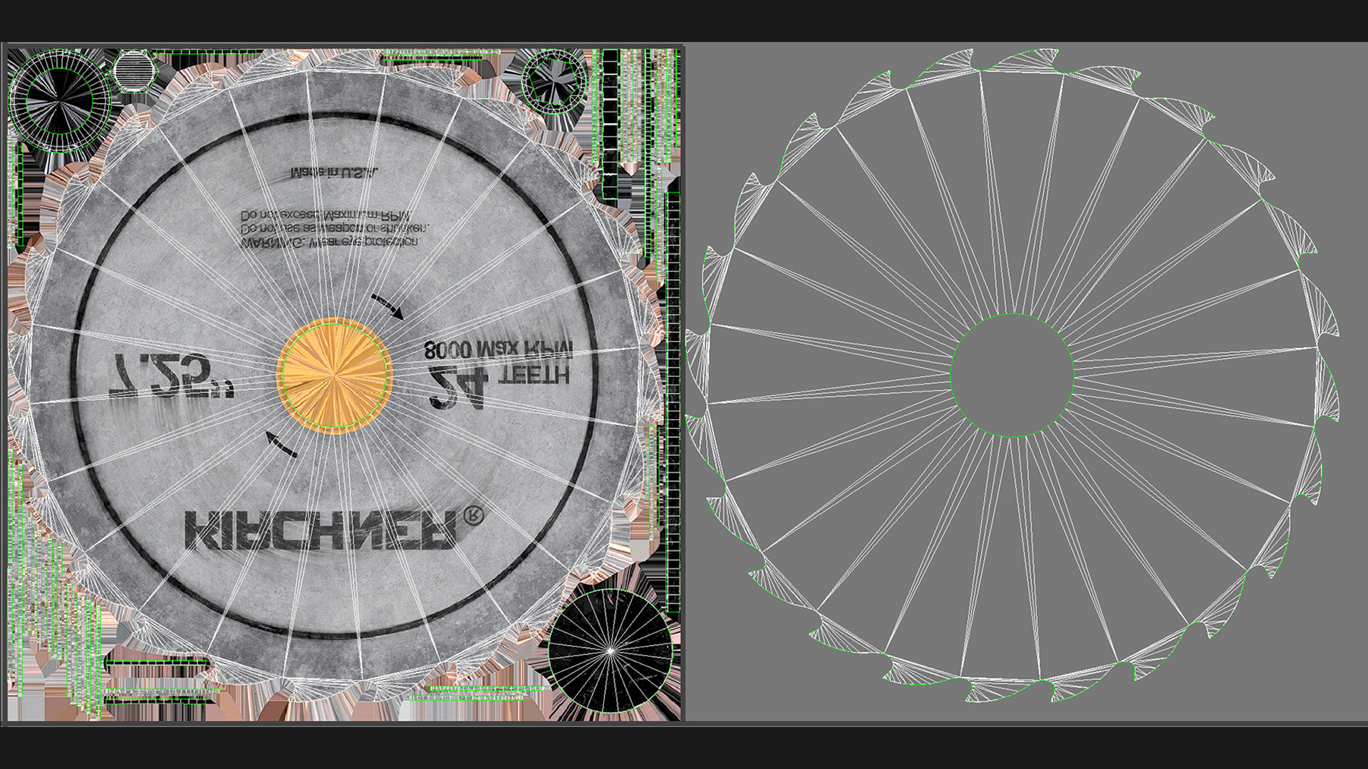 Circular Saw Machine PBR 3D model_23