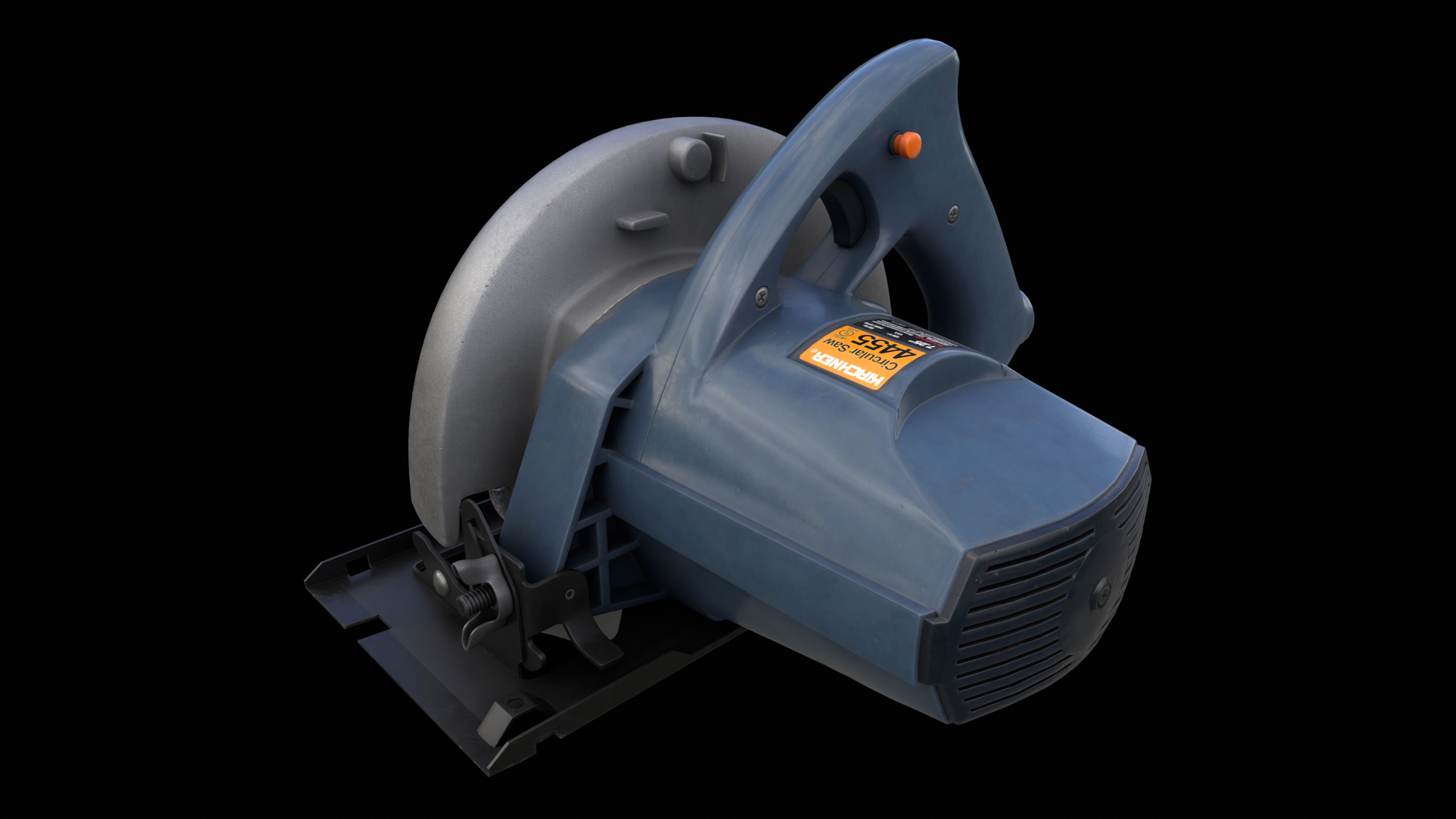 Circular Saw Machine PBR 3D model_6