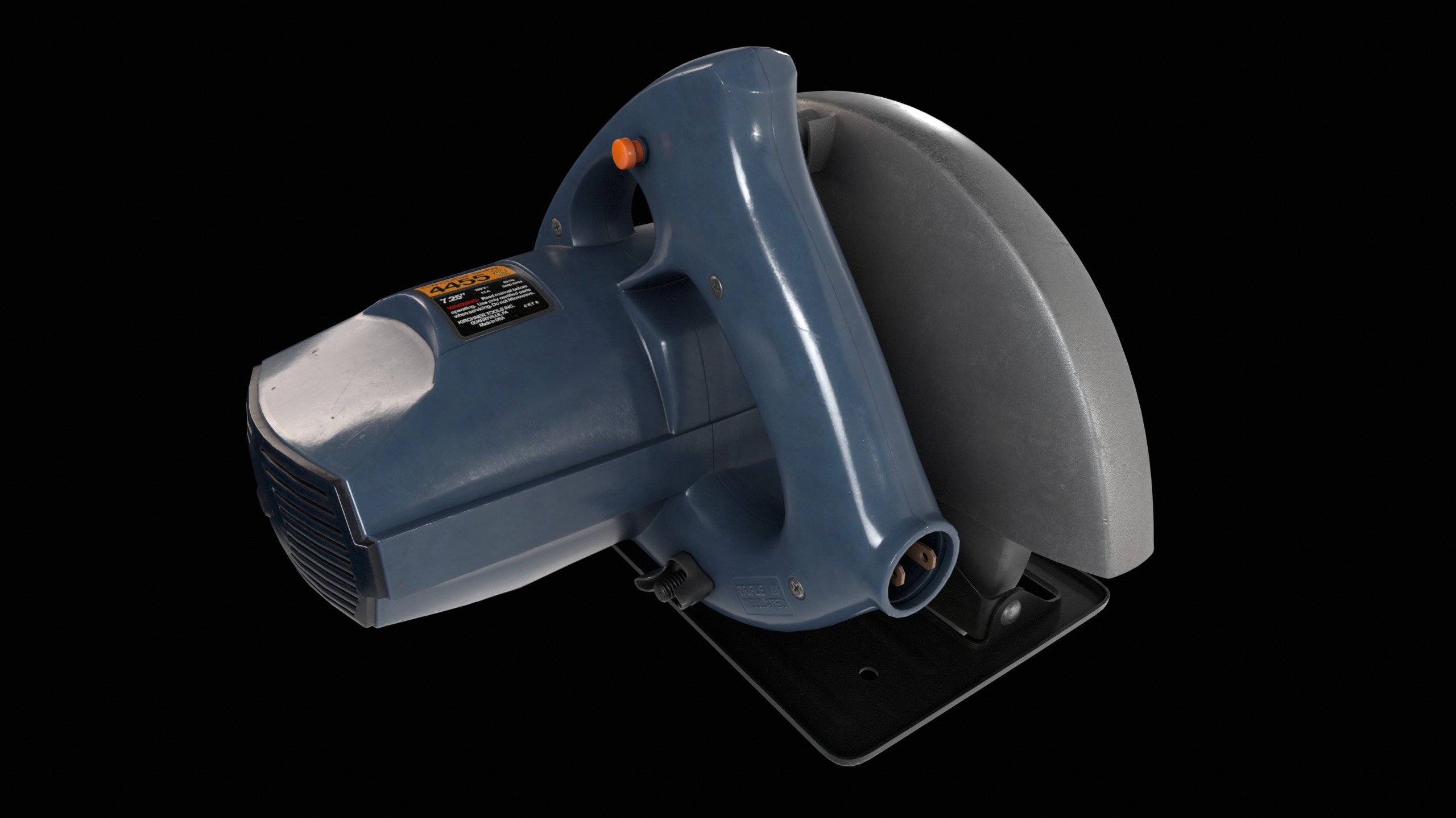 Circular Saw Machine PBR 3D model_3