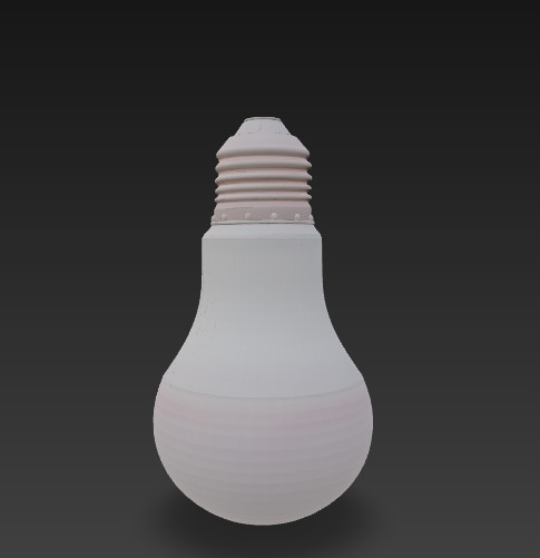 Faceted A-Shape LED Bulb 3D model_2