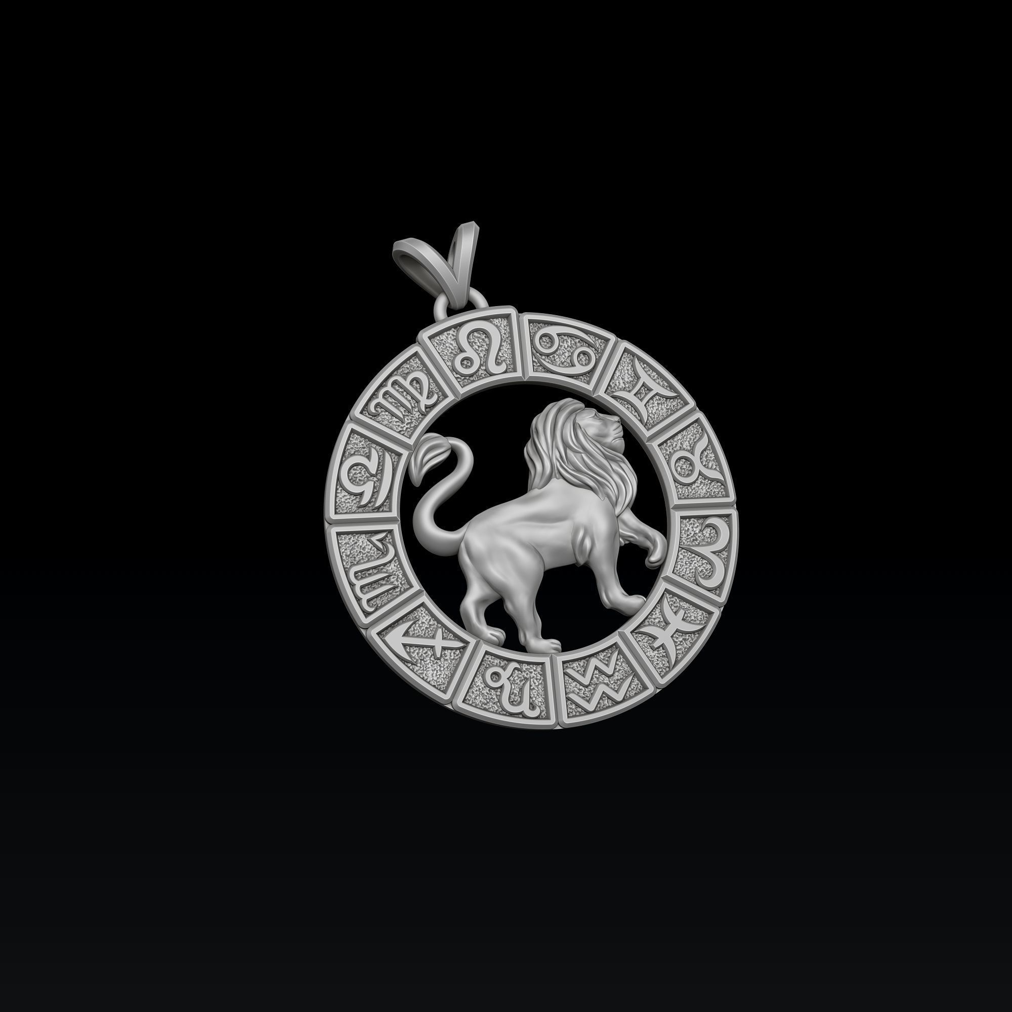 Horoscope Leo Ring Pendant v2 Collection _4