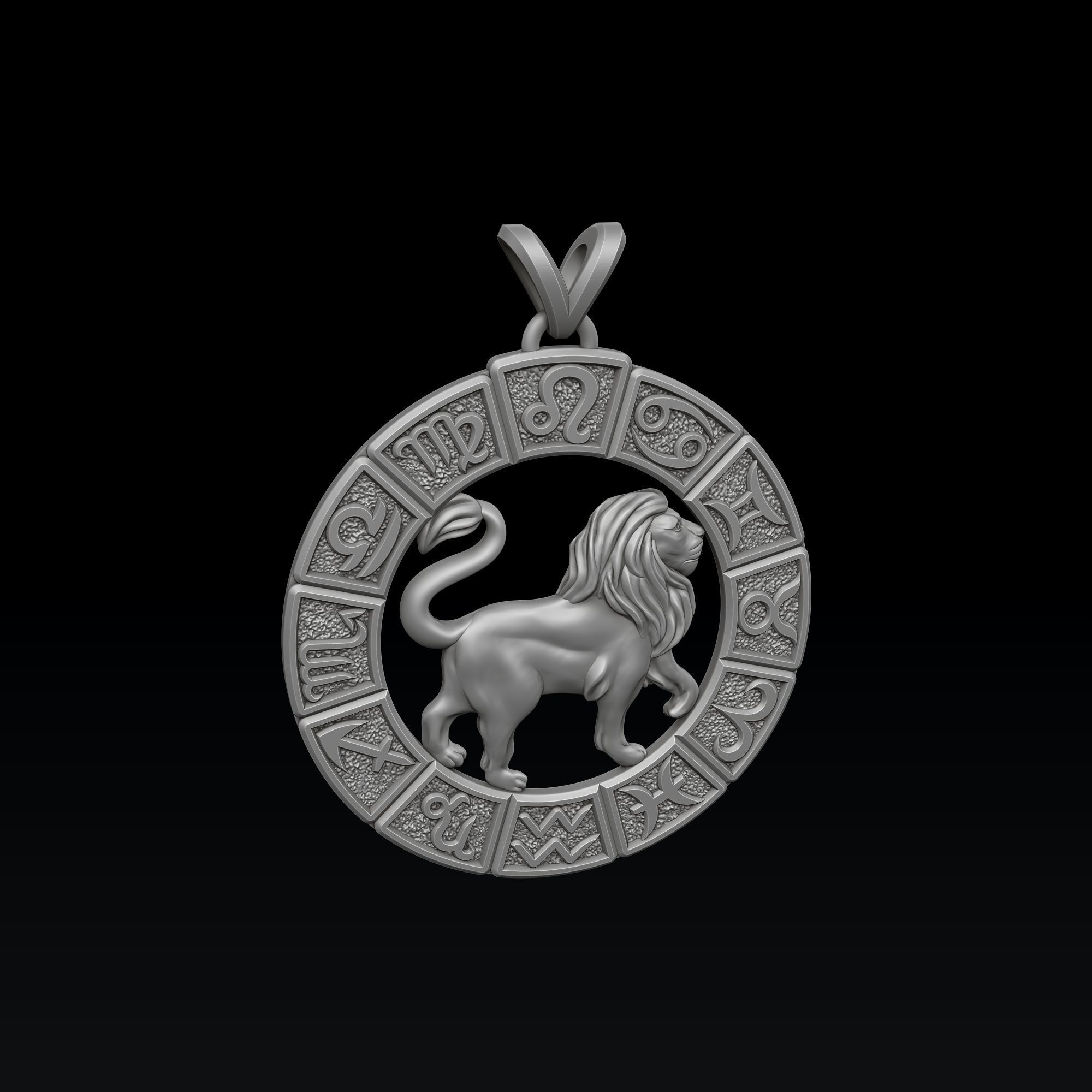 Horoscope Leo Ring Pendant v2 Collection _6