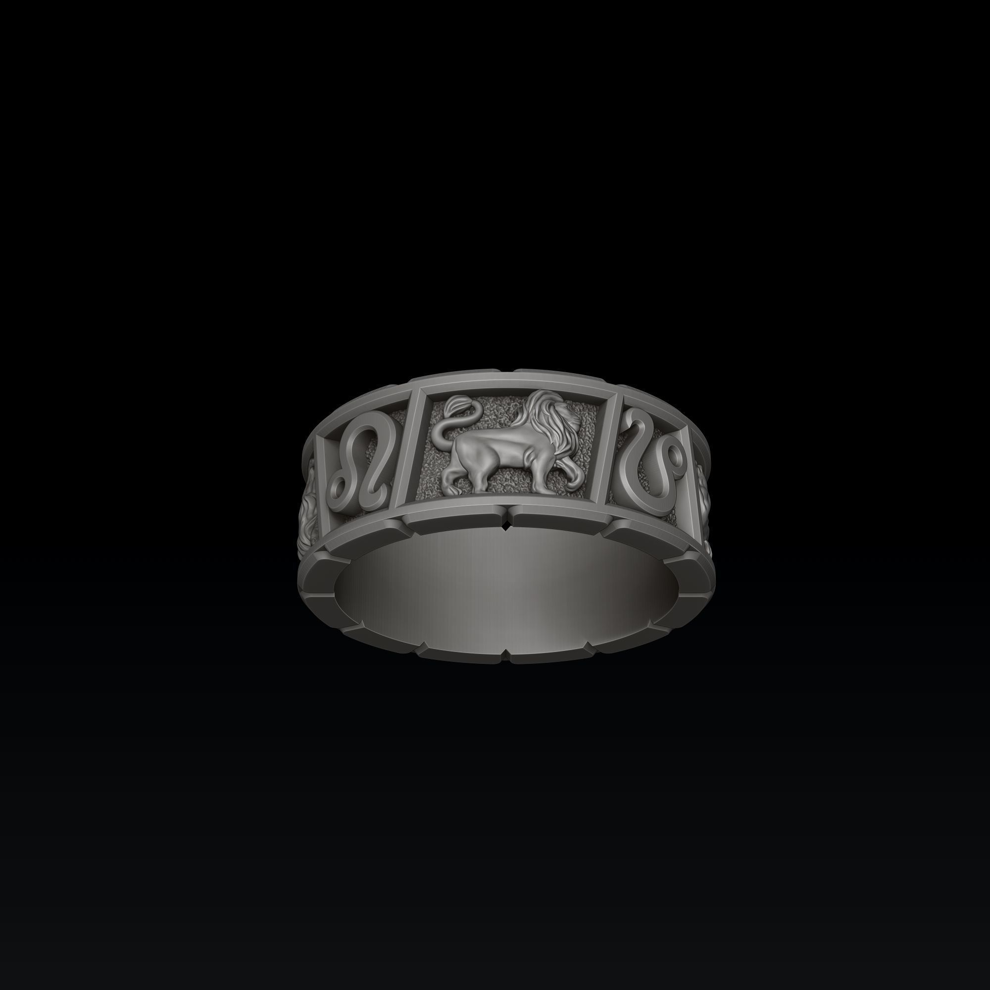 Horoscope Leo Ring Pendant v2 Collection _3