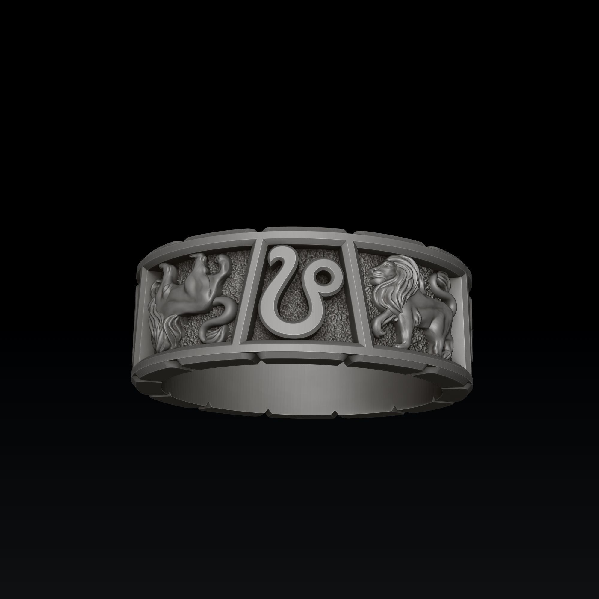 Horoscope Leo Ring Pendant v2 Collection _2