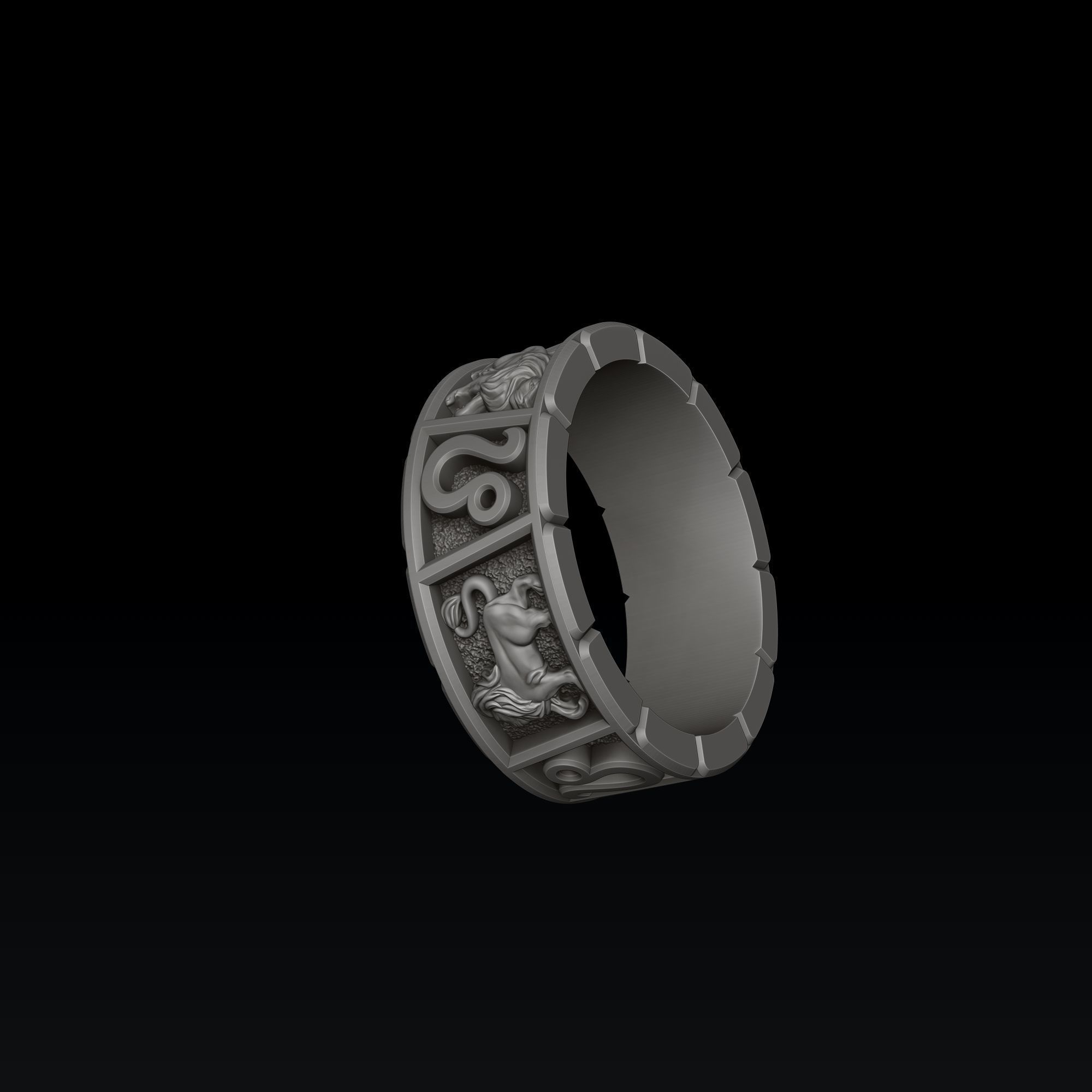 Horoscope Leo Ring Pendant v2 Collection _5
