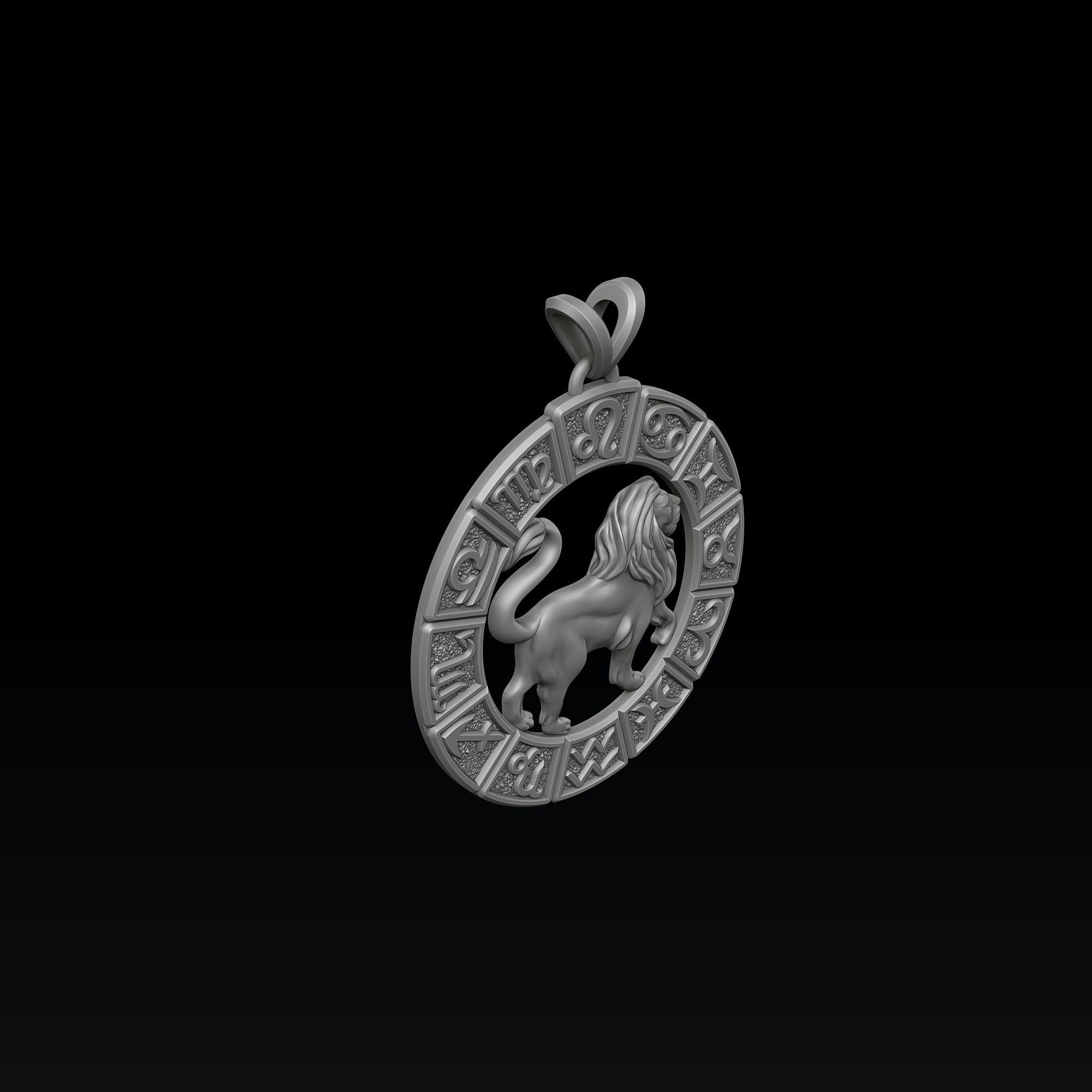 Horoscope Leo Ring Pendant v2 Collection _1