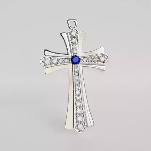 cross pendant 3D print model