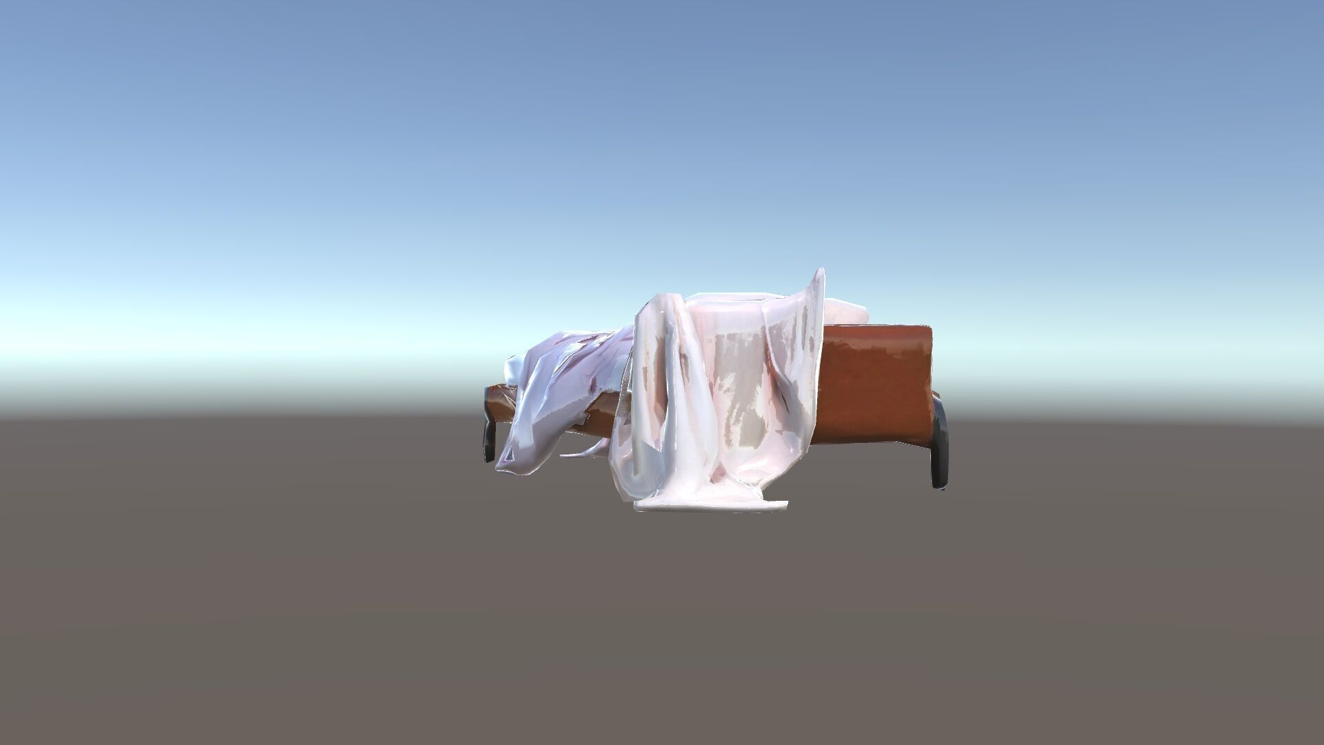 Elegant Canopy Bed with Drapes D Model Pack Low-poly 3D model_34