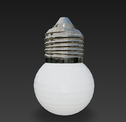 Crystal Sphere LED Bulb 3D model