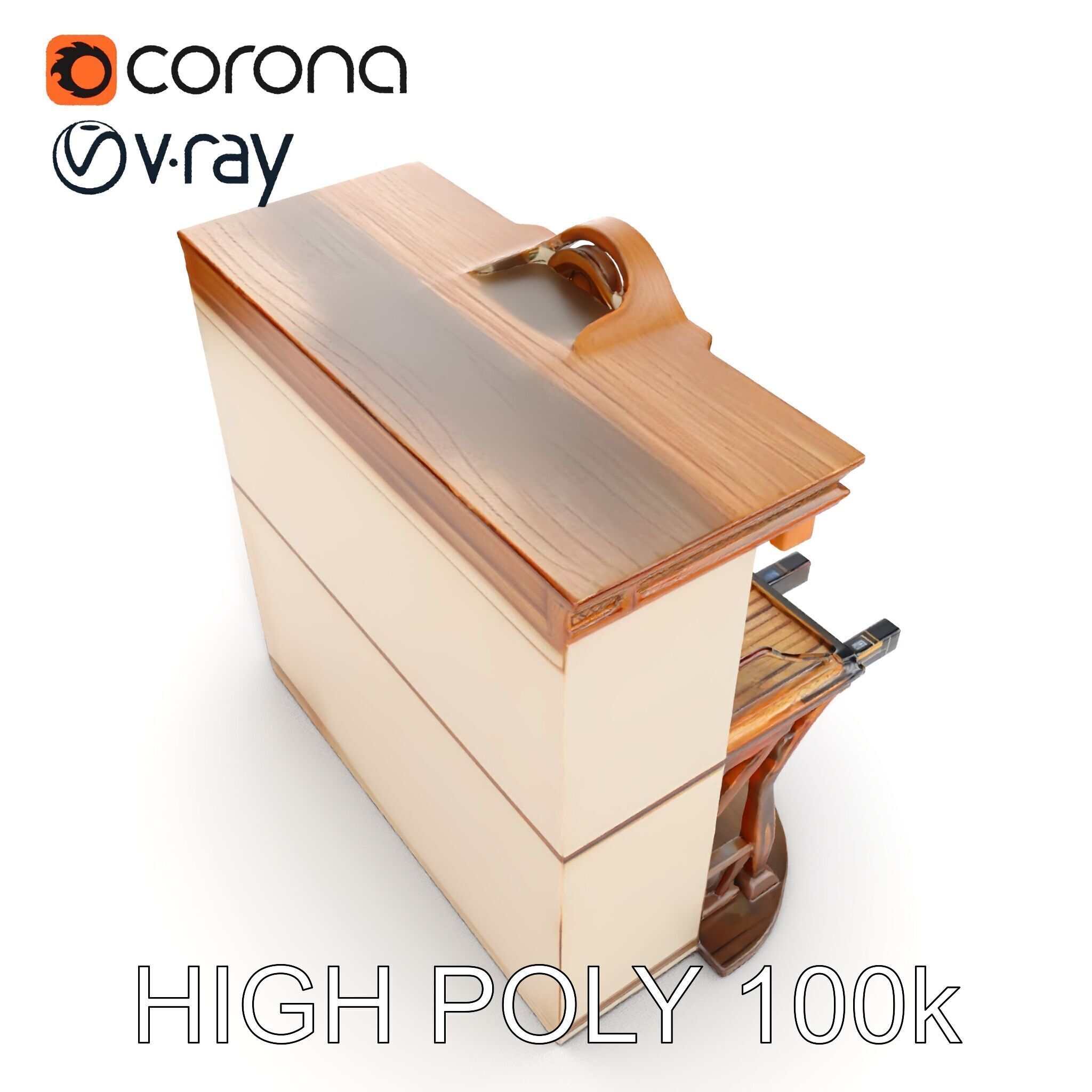 Western Saloon Building Model Pack Low-poly 3D model_14