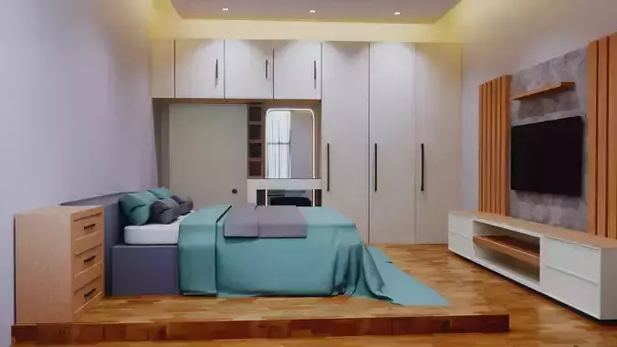 Modern Bedroom Interior 1