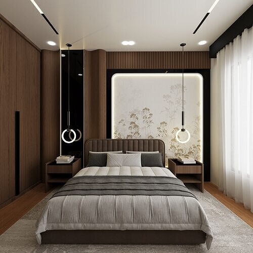 luxury bedroom  3D model